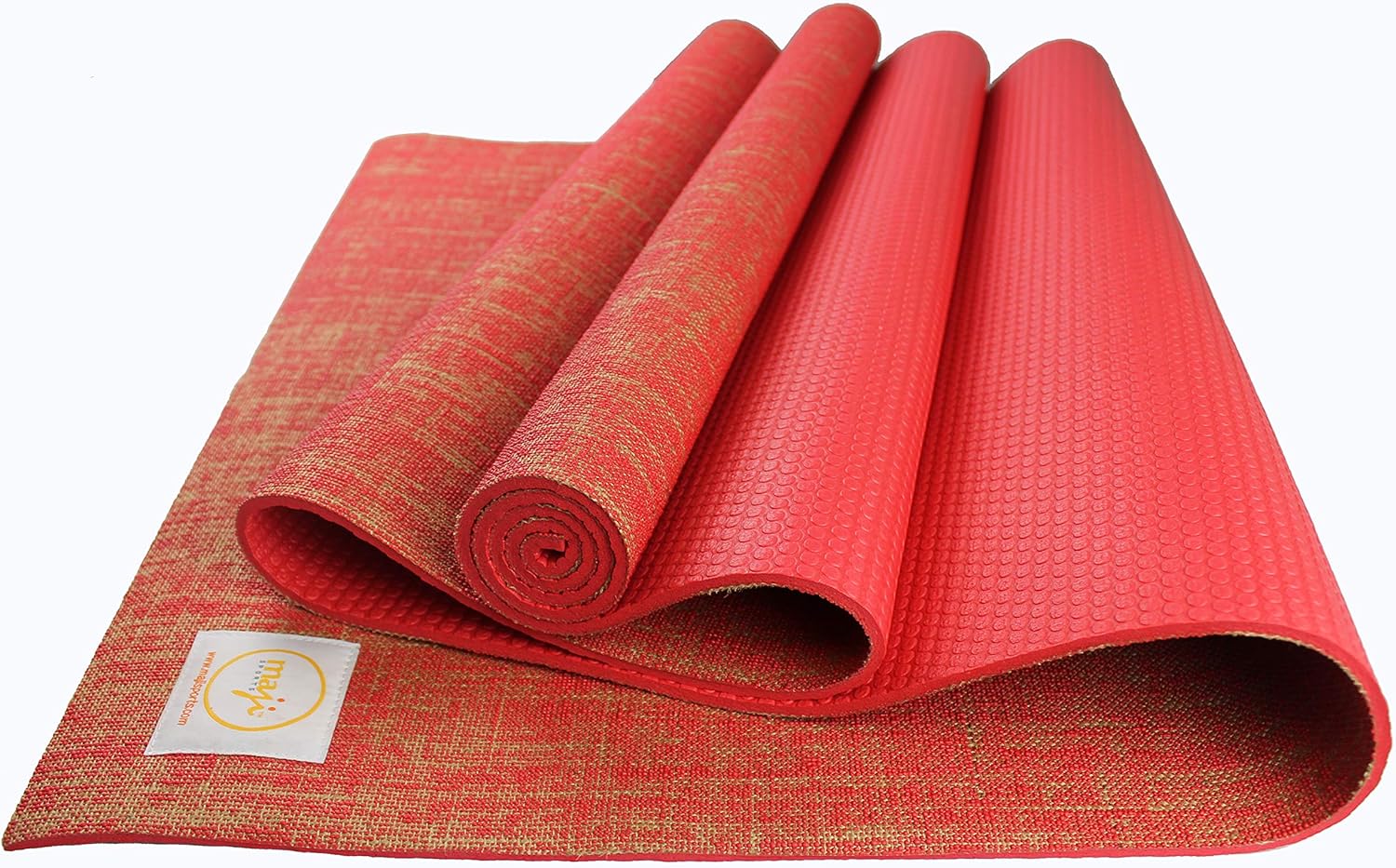 Maji Sports Jute Premium Eco Yoga Mat + Foot Massager (7.5cm x 17.5cm) Jupiter Gear Home
