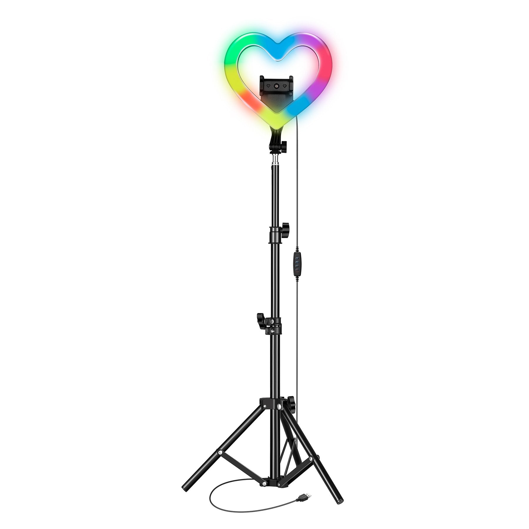 Supersonic PRO Live Stream 10” Heart Ring Light with RGB Jupiter Gear Home