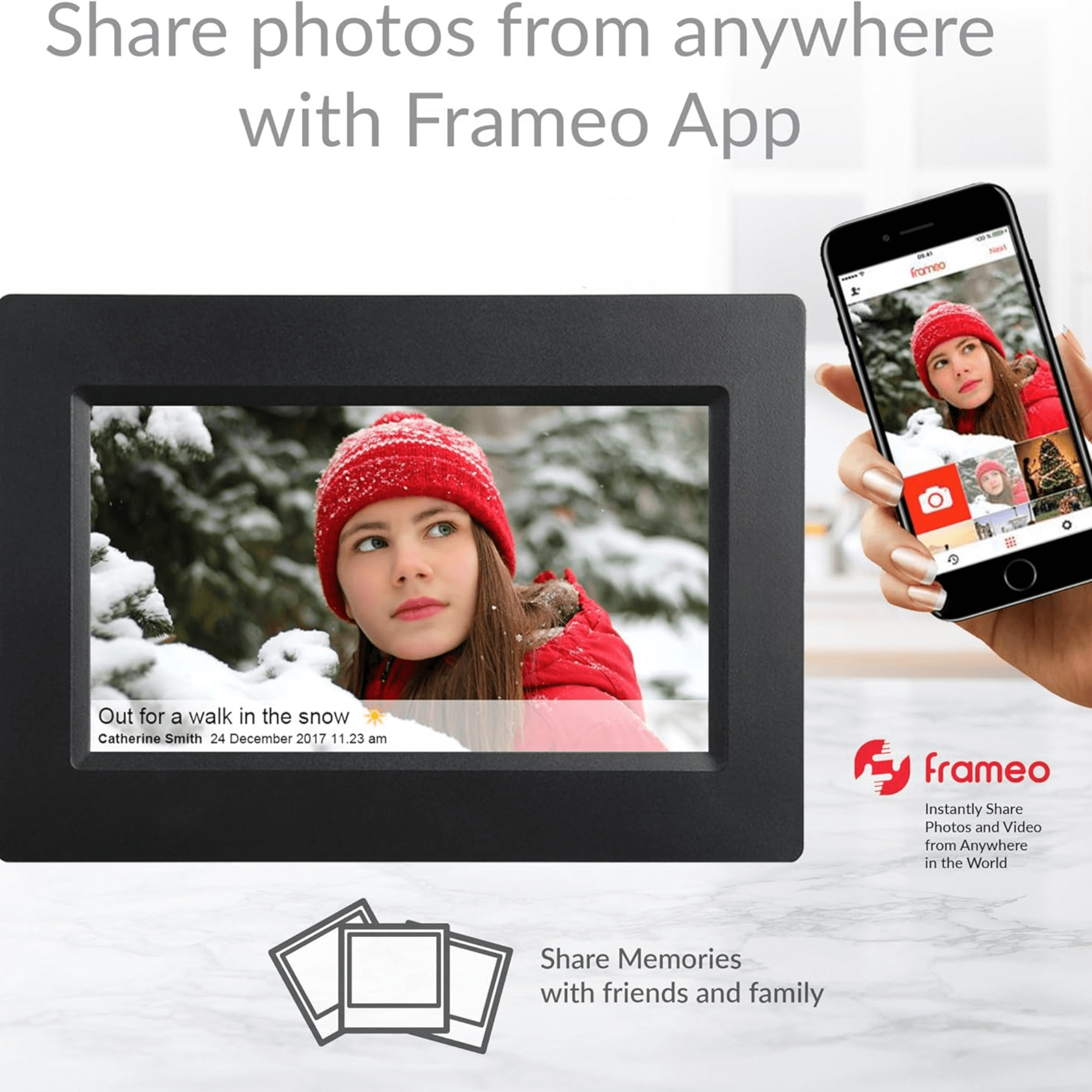 Supersonic 7" Smart WiFi Photo Frame Jupiter Gear Home