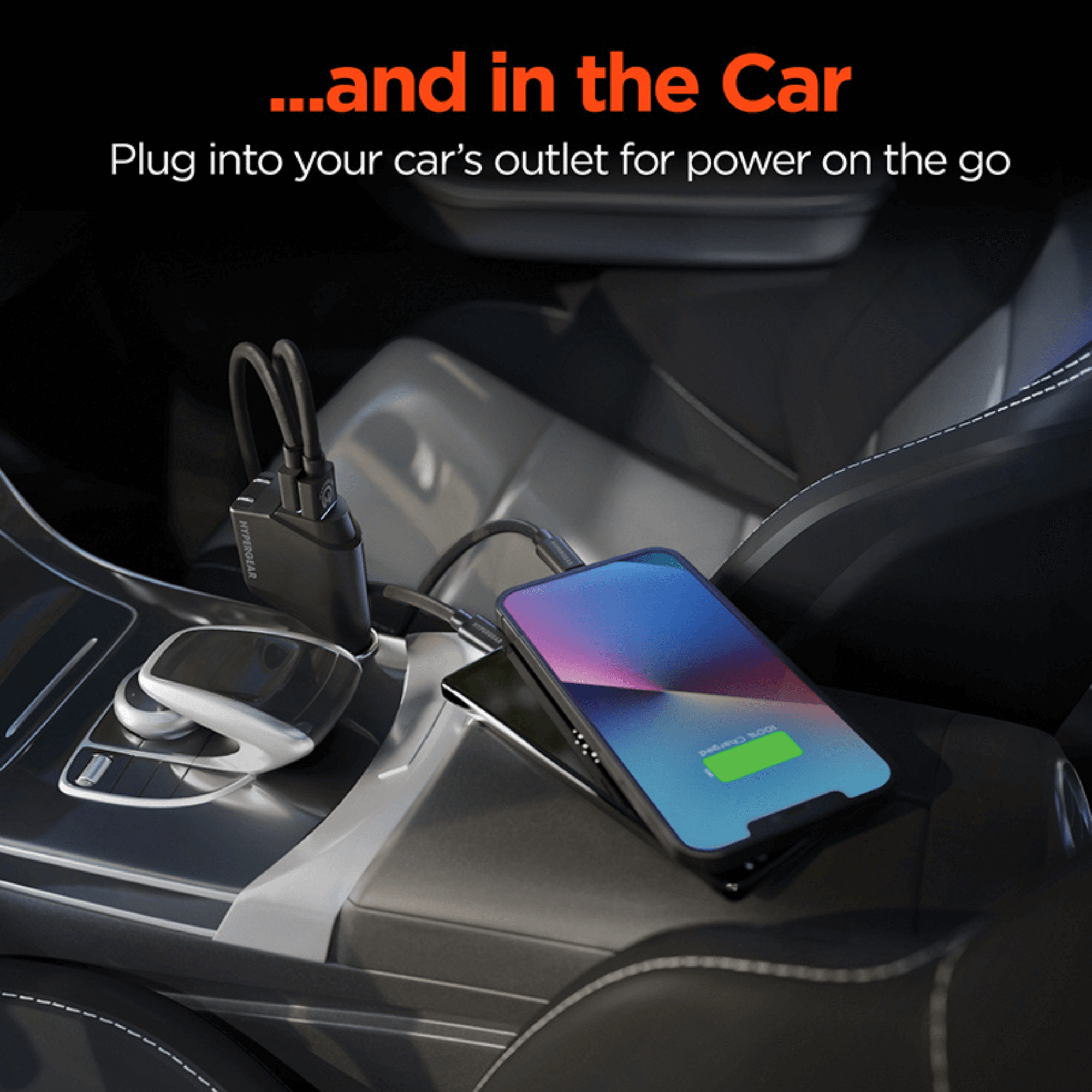 HyperGear Hybrid 2.1A Dual USB Car/Wall Charger Jupiter Gear Home