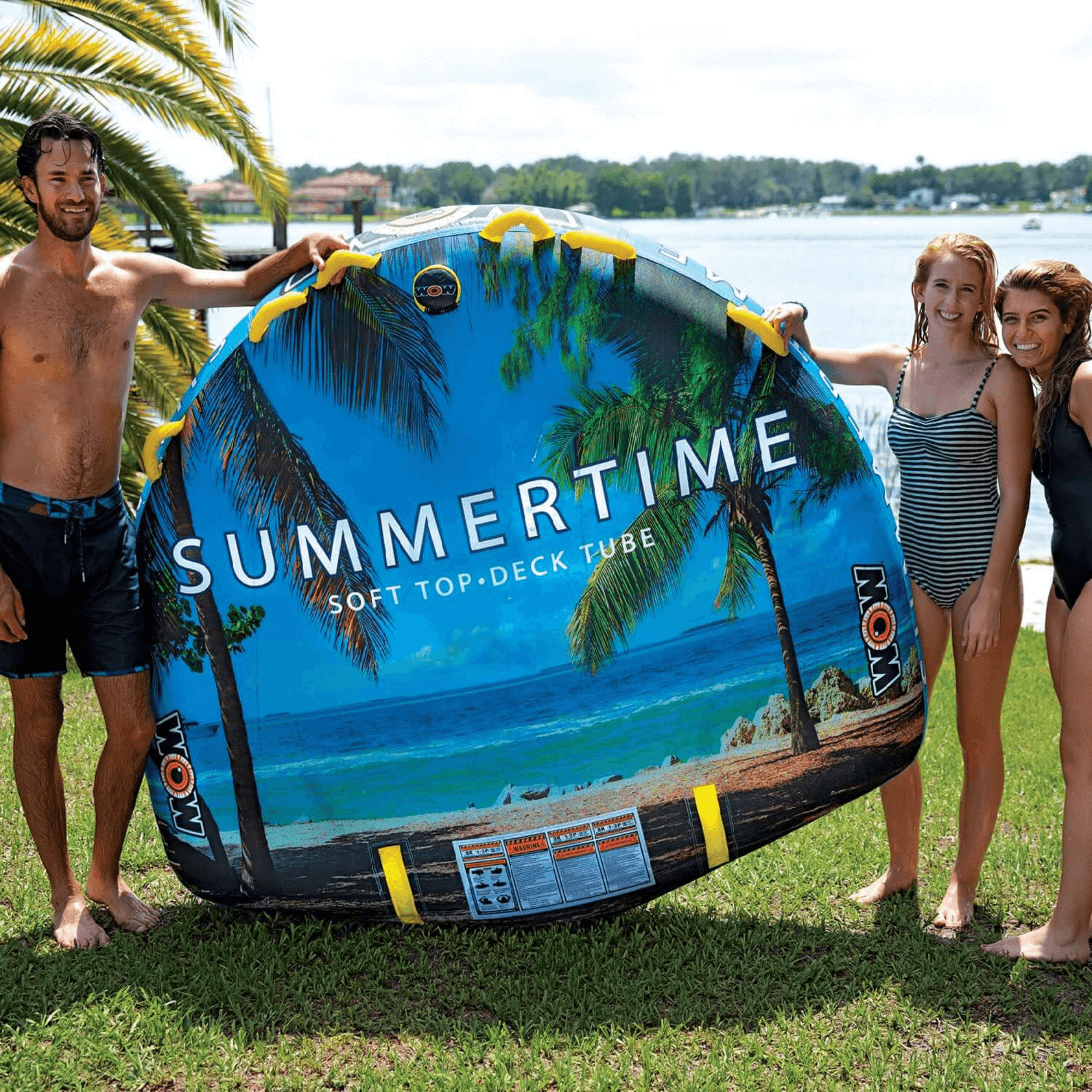 WOW Watersports Summertime 3P Towable with Soft Top for Smooth Ride Jupiter Gear Home
