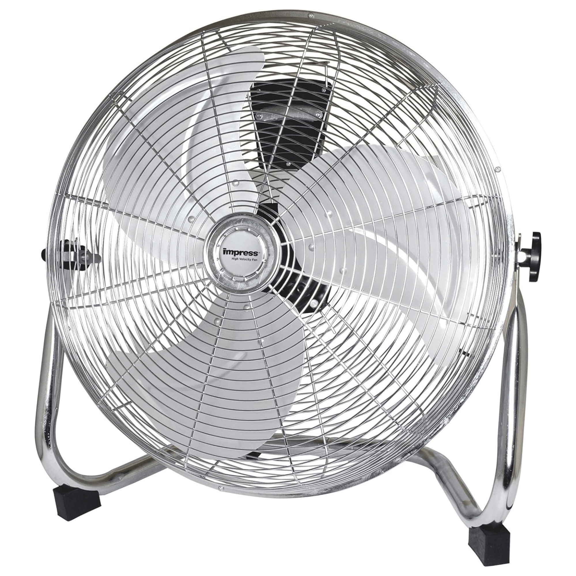 Impress 18-Inch High-Velocity Floor Fan with Chrome Finish Jupiter Gear Home