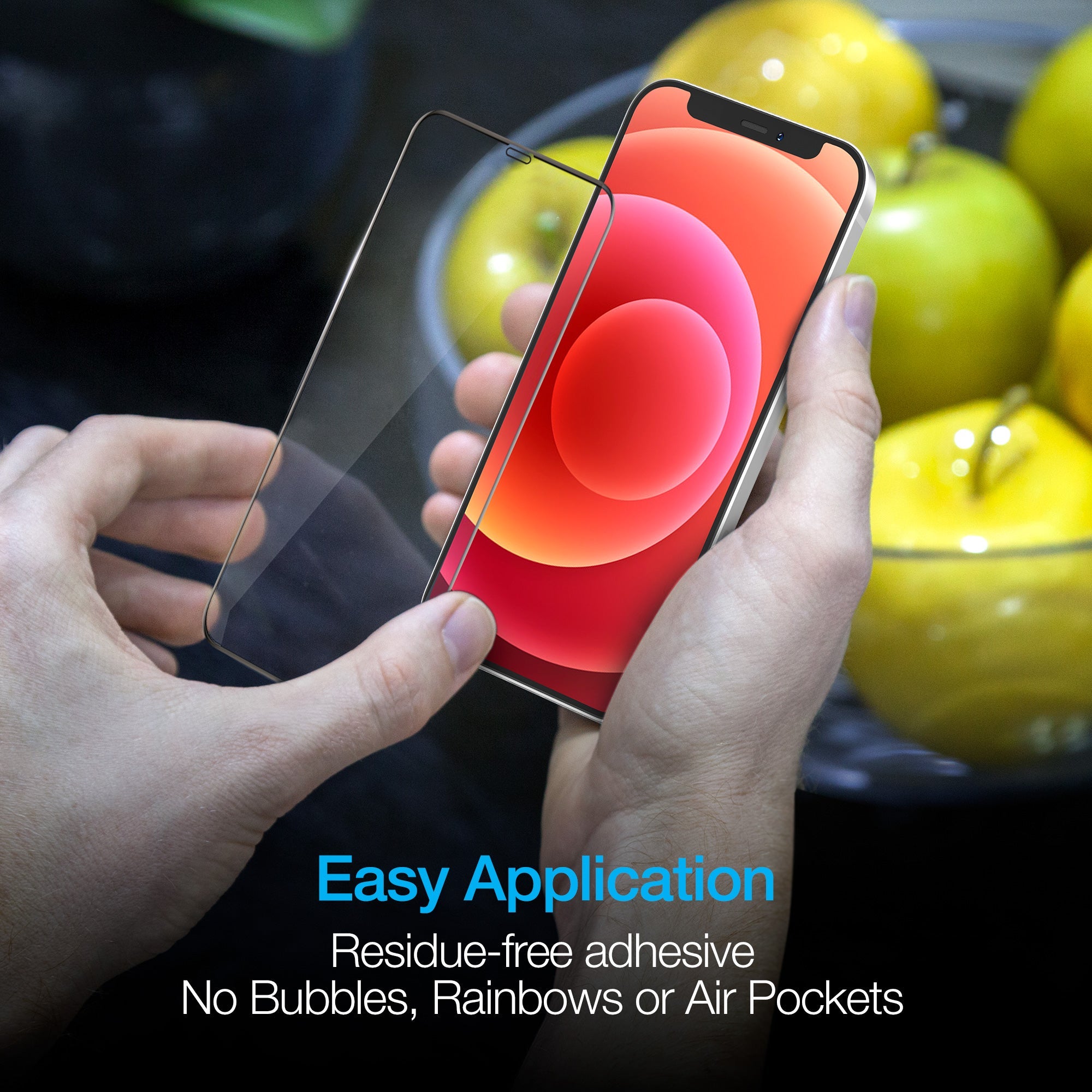 Naztech IntelliShield Tempered Glass Screen Protector with 3D Edge for the iPhone 12 Mini Jupiter Gear Home