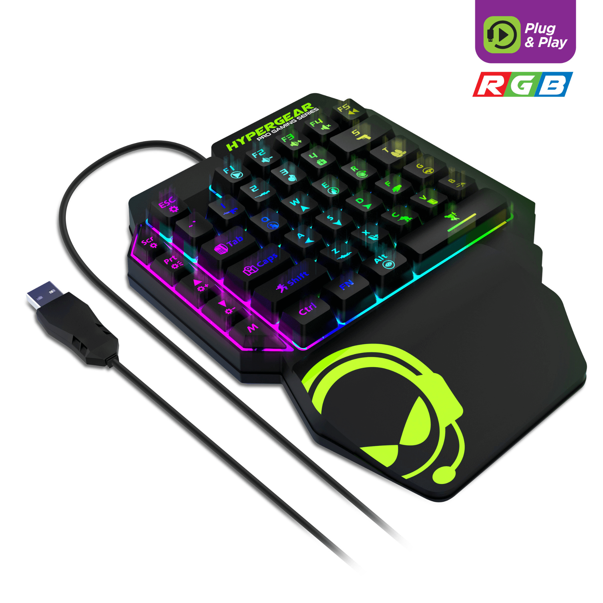 HyperGear KeyVictory One-Handed Gaming Keypad Jupiter Gear Home