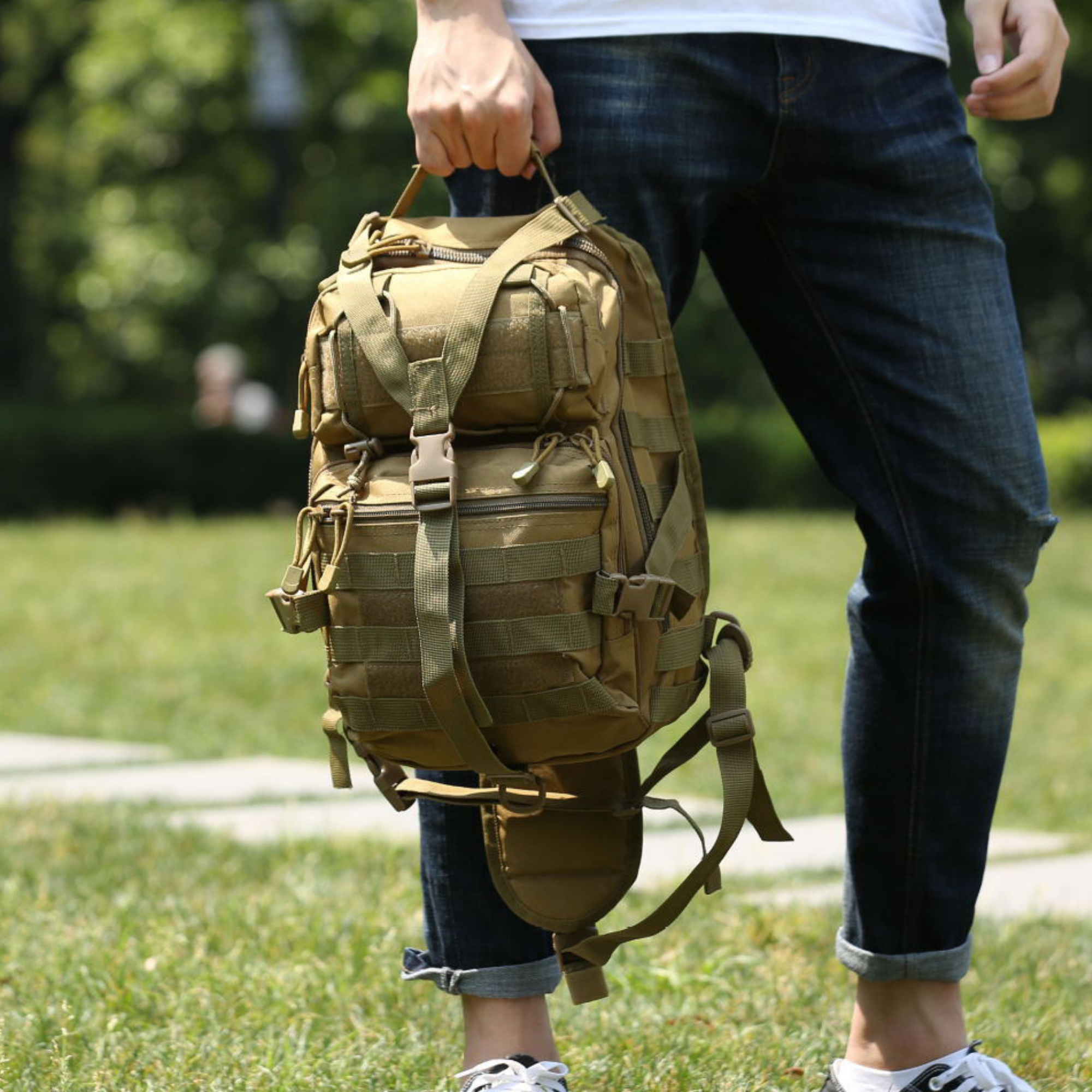JupiterGear Tactical Military Sling Backpack 15L Shoulder Bag Molle Outdoor Daypack Backpack with Adjustable Strap Jupiter Gear Home