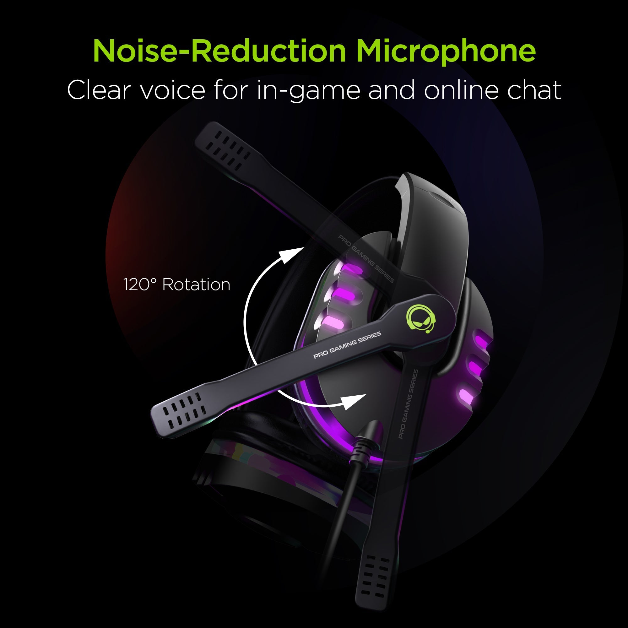 HyperGear SoundRecon RGB LED Gaming Headset w 7 Color Lights & Mic Jupiter Gear Home