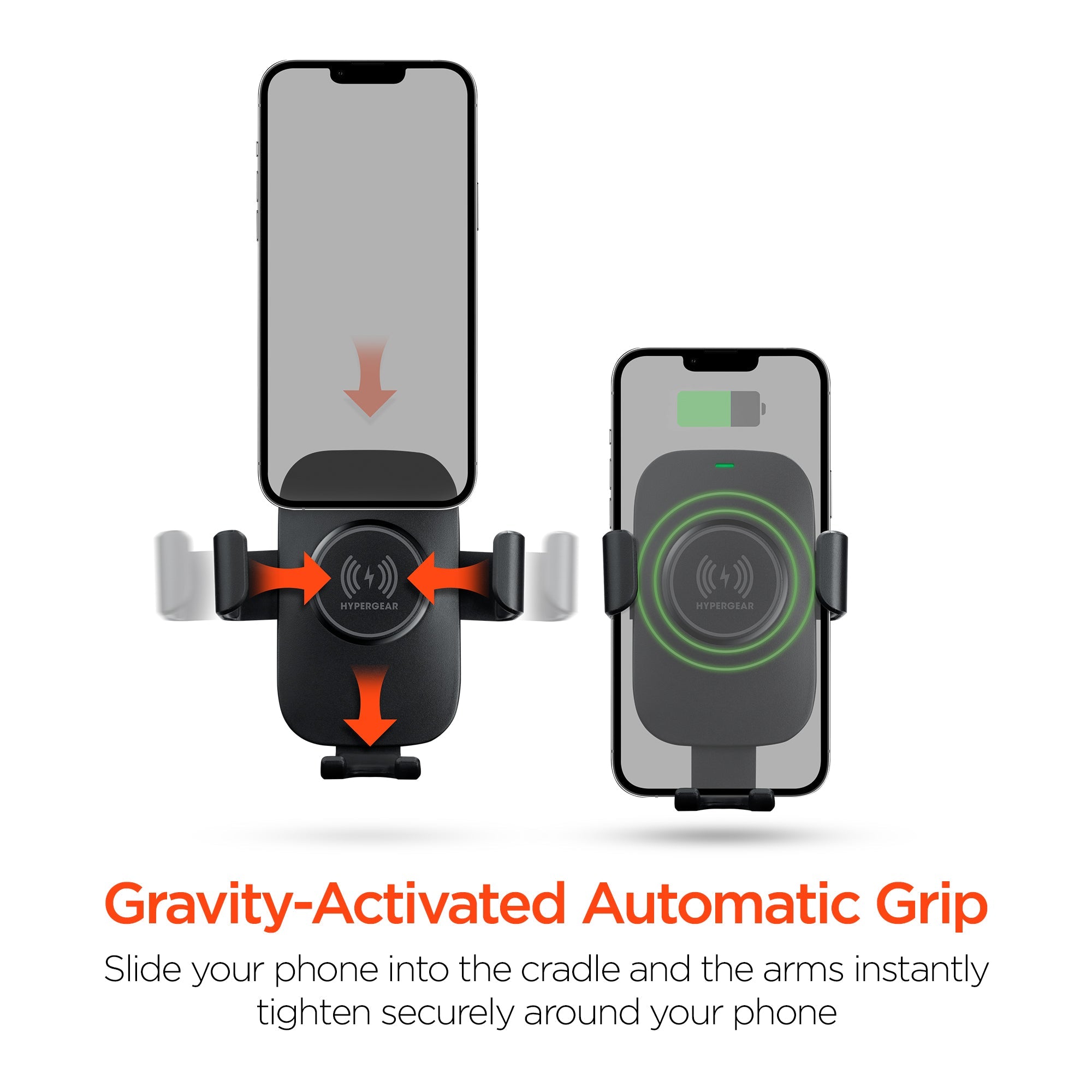HyperGear Gravity 15W Wireless Fast Charge Mount - Hands-Free Jupiter Gear Home