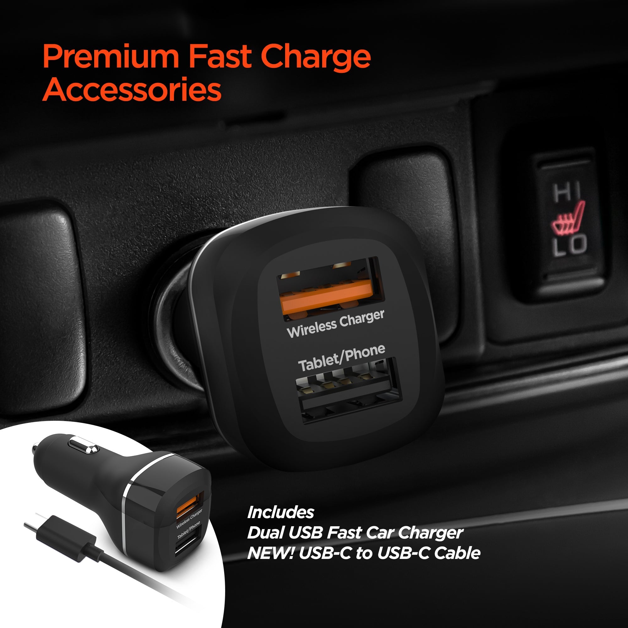 HyperGear Gravity 15W Wireless Fast Charge Mount - Hands-Free Jupiter Gear Home