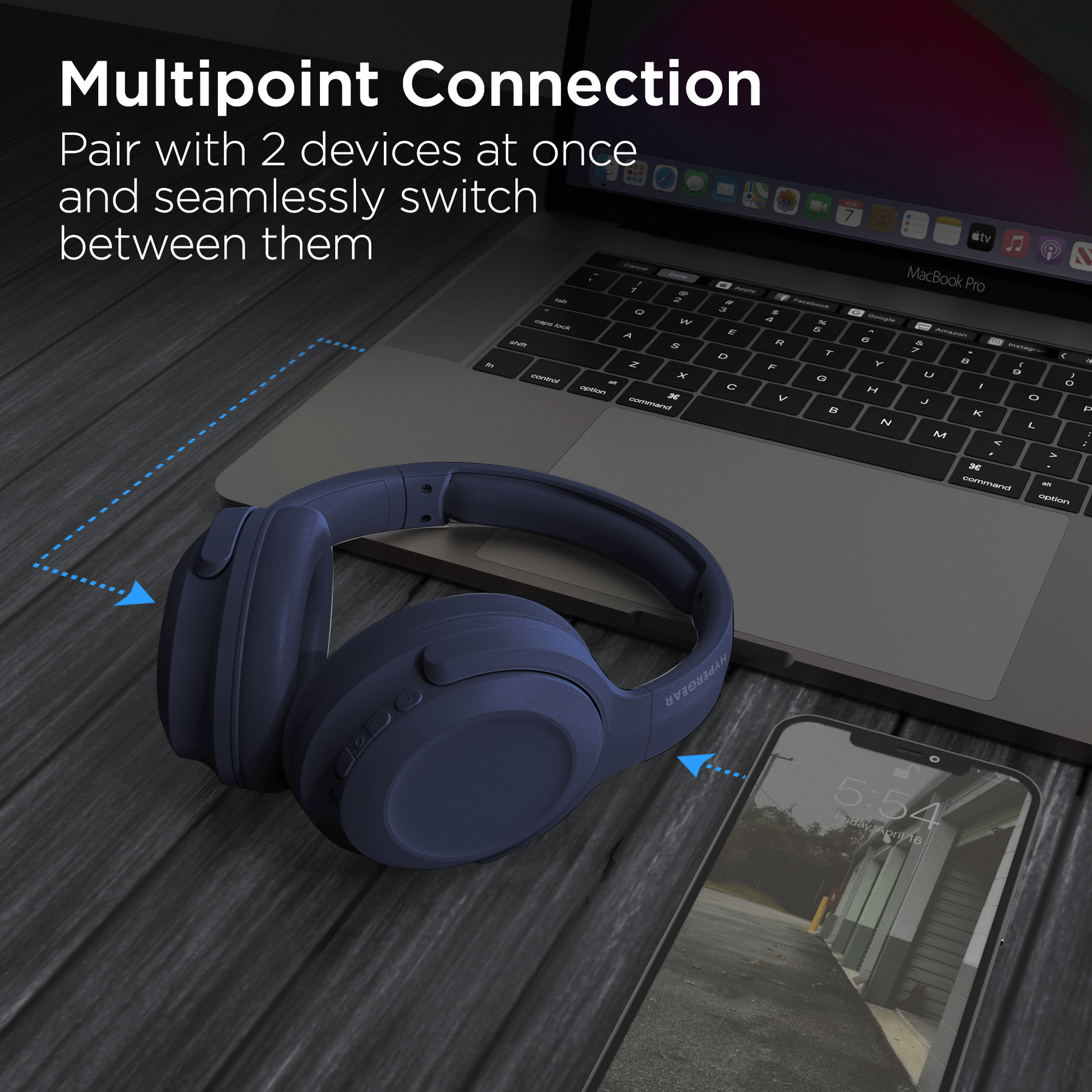 HyperGear Stealth2 ANC Wireless Headphones Jupiter Gear Home