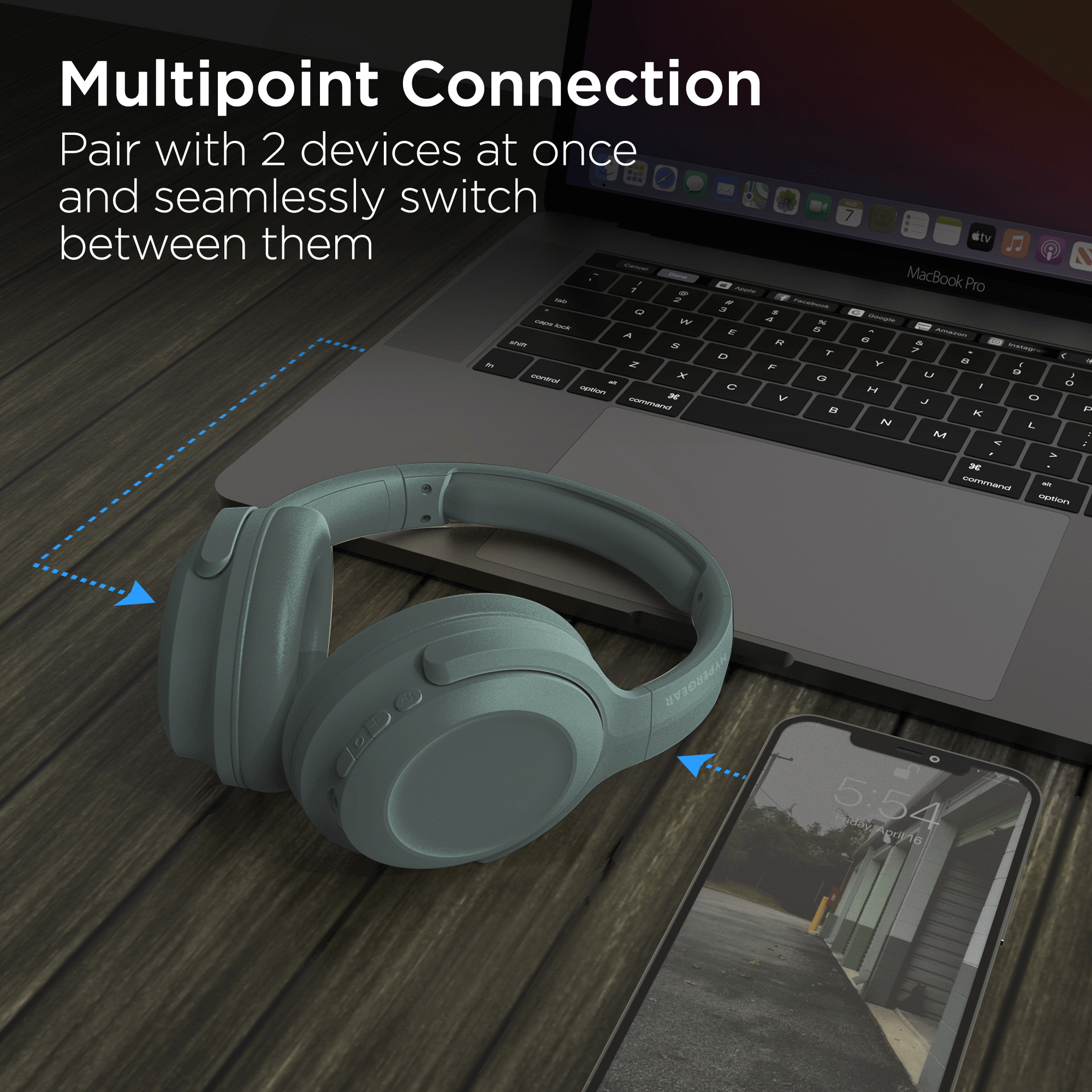 HyperGear Stealth2 ANC Wireless Headphones Jupiter Gear Home