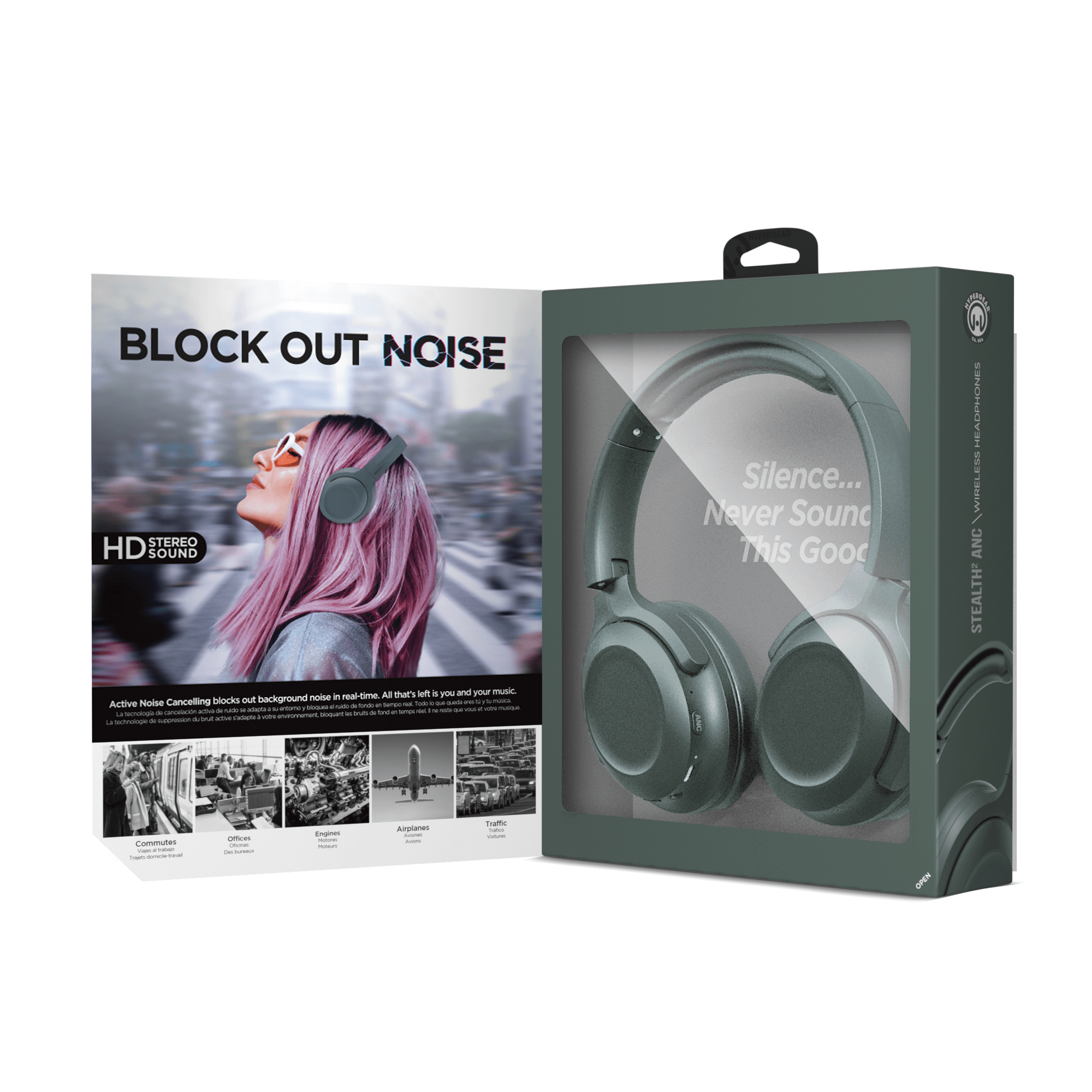 HyperGear Stealth2 ANC Wireless Headphones Jupiter Gear Home