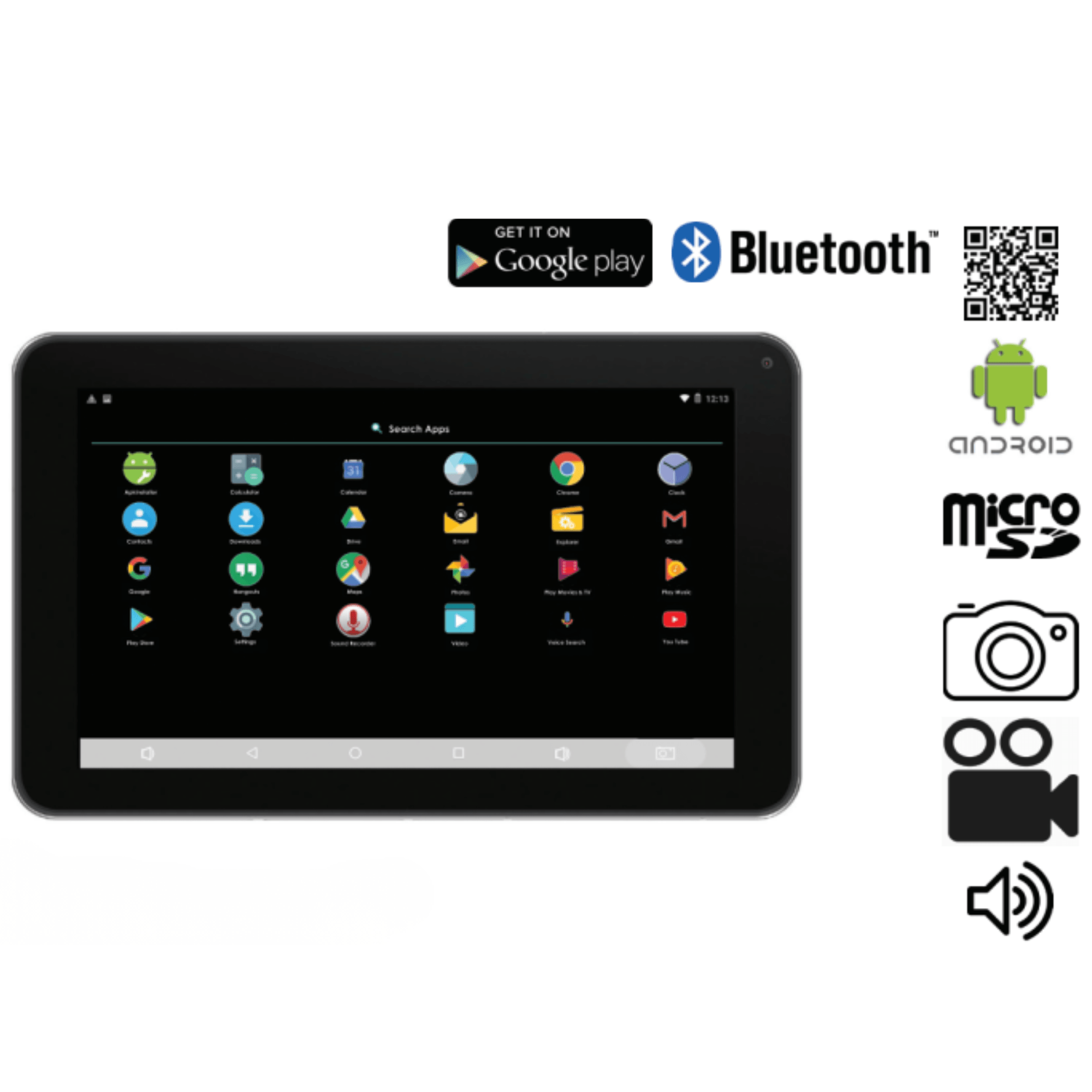 Naxa 10.1” Core Tablet with Android OS 7.1 - Refurbished Jupiter Gear Home