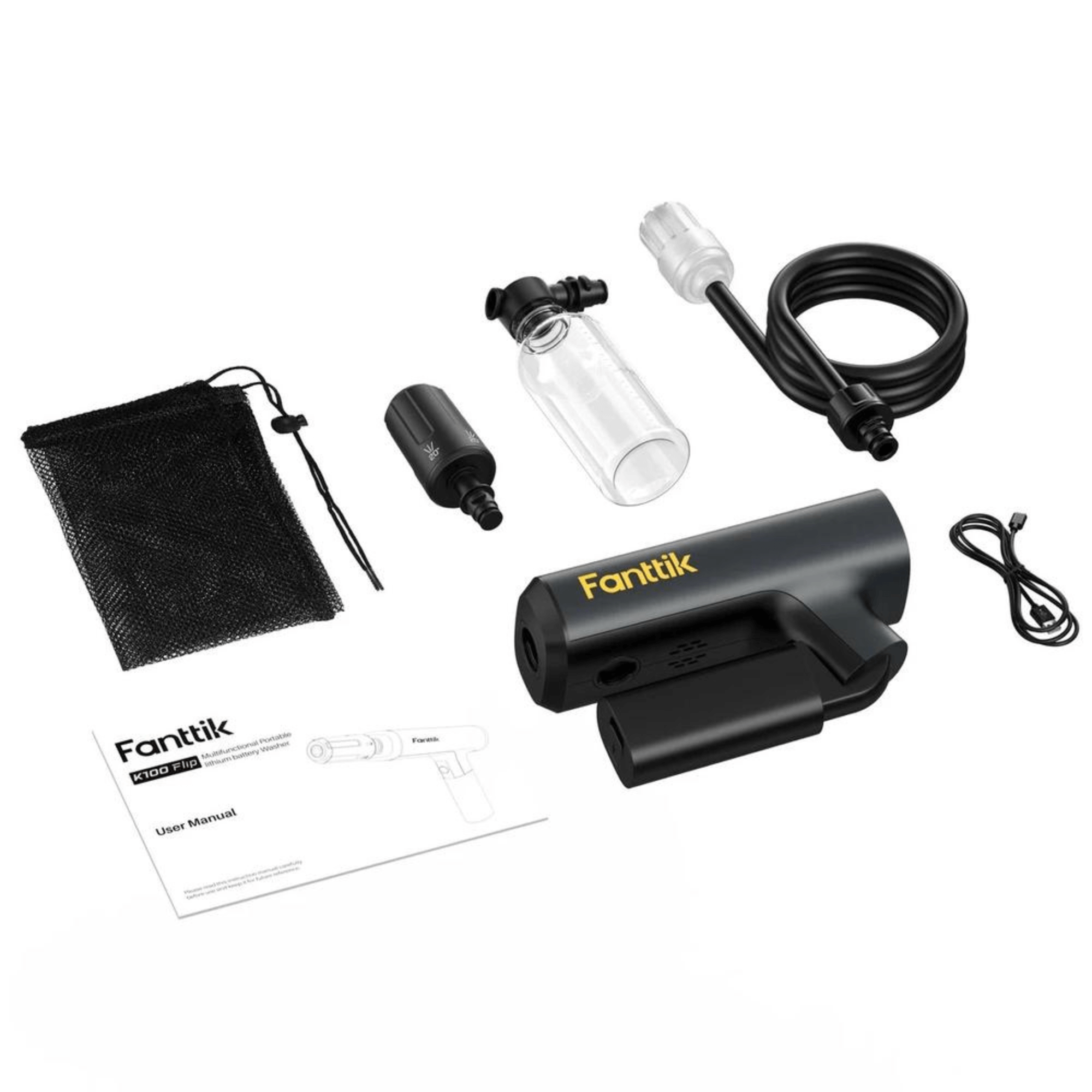 Fanttik K100 Flip Multifunctional Portable Cordless Foldable Pressure Washer - REFURBISHED Jupiter Gear Home