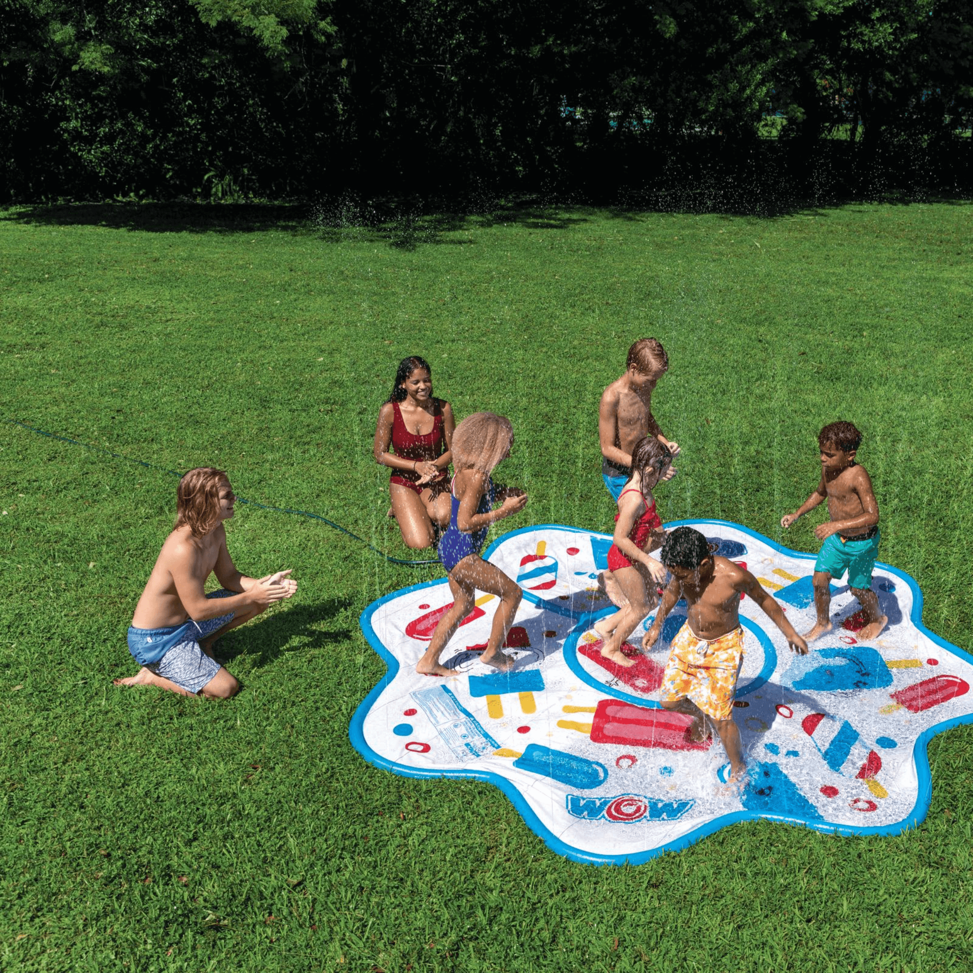 WOW Watersports Popsicle 10ft Octagonal Spray Pad, Connects to Standard Hose Jupiter Gear Home