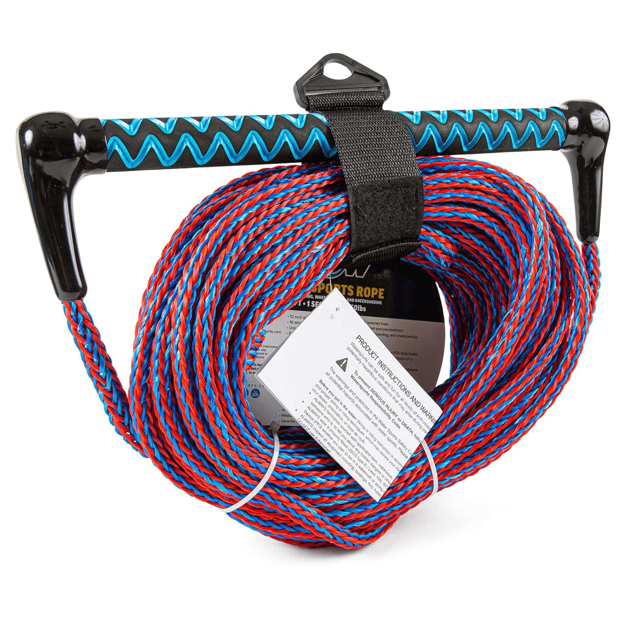WOW Watersports 75ft Watersports Tow Rope with EVA Handle Jupiter Gear Home