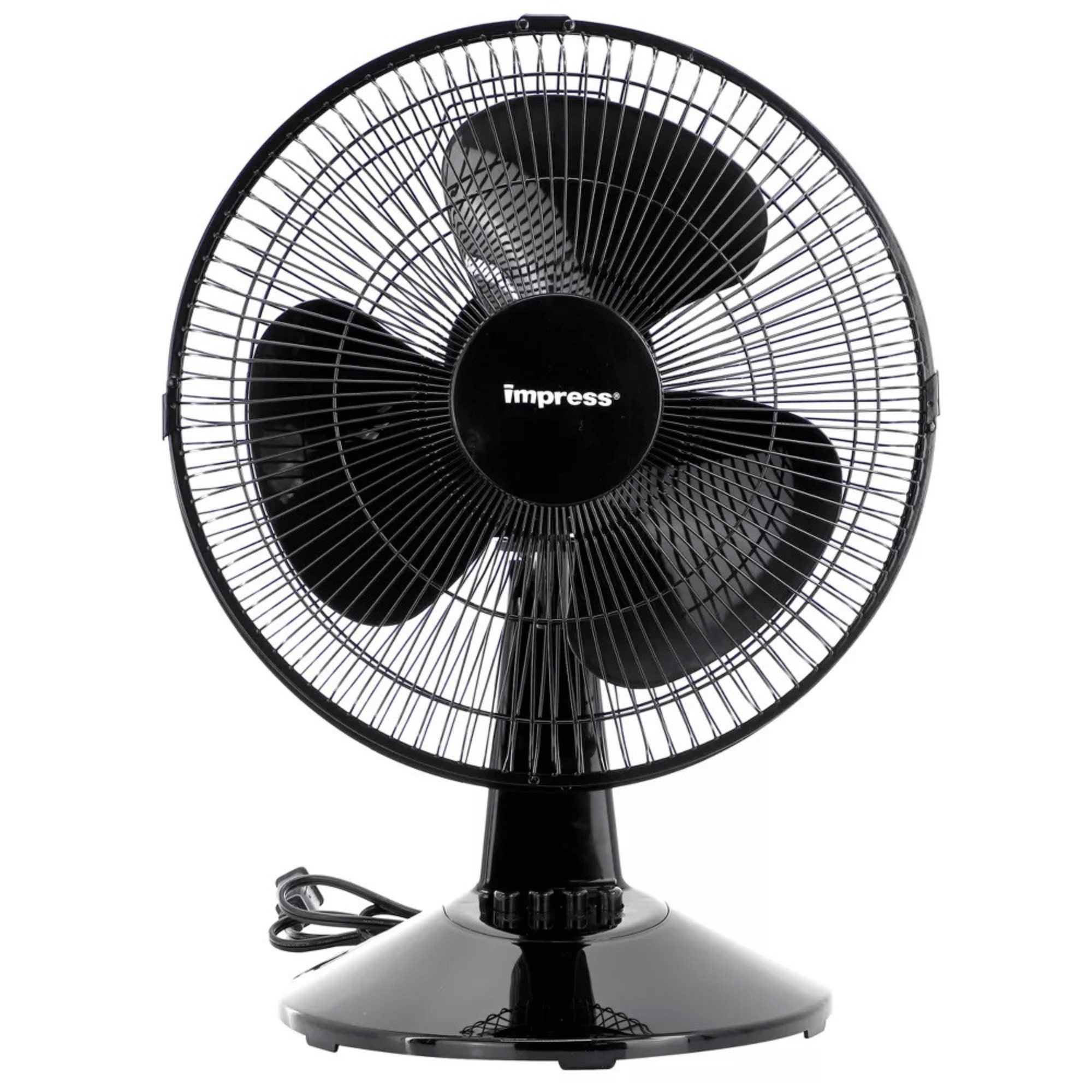 Impress 12-Inch 3-Speed Oscillating Desk and Table Fan Jupiter Gear Home