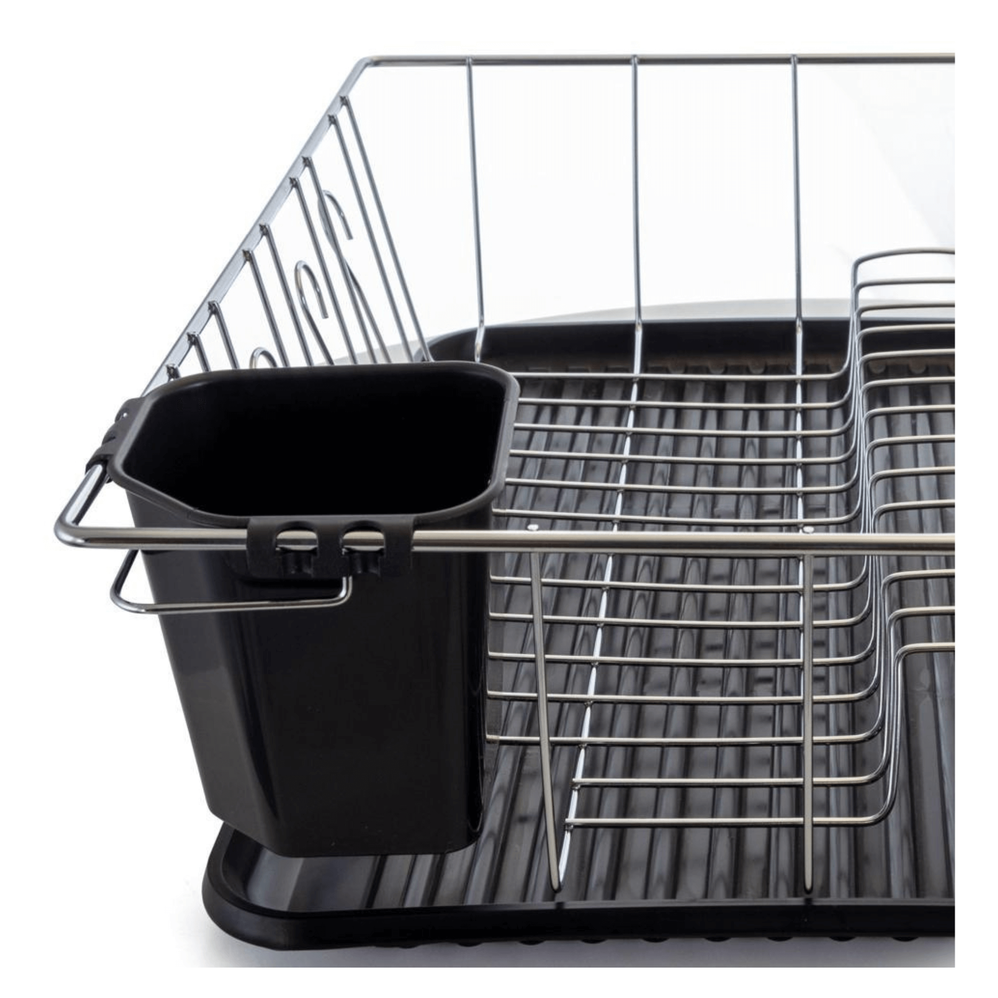 Better Chef 16" Chrome-Plated Metal Dish Rack with Drain Tray Jupiter Gear Home