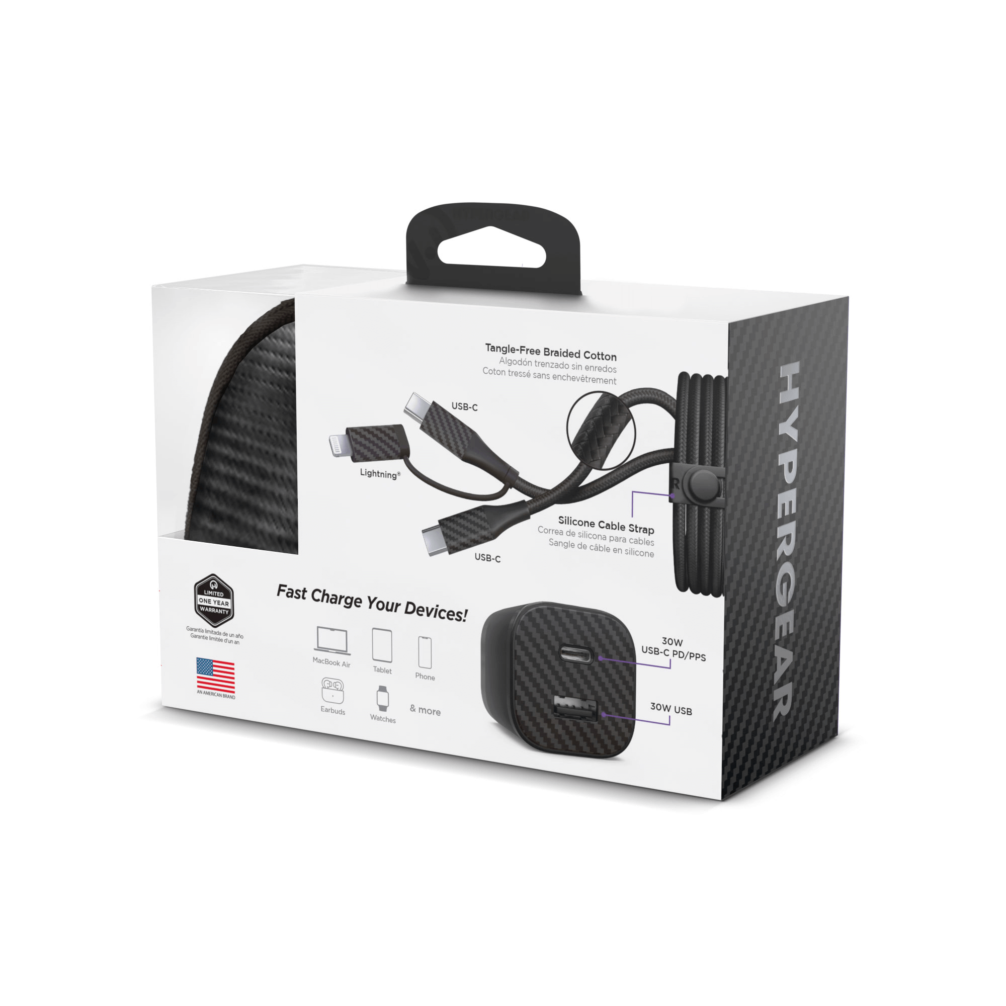 HyperGear TECHcessories 30W USB-C PD Charging Kit with Travel Pouch Jupiter Gear Home