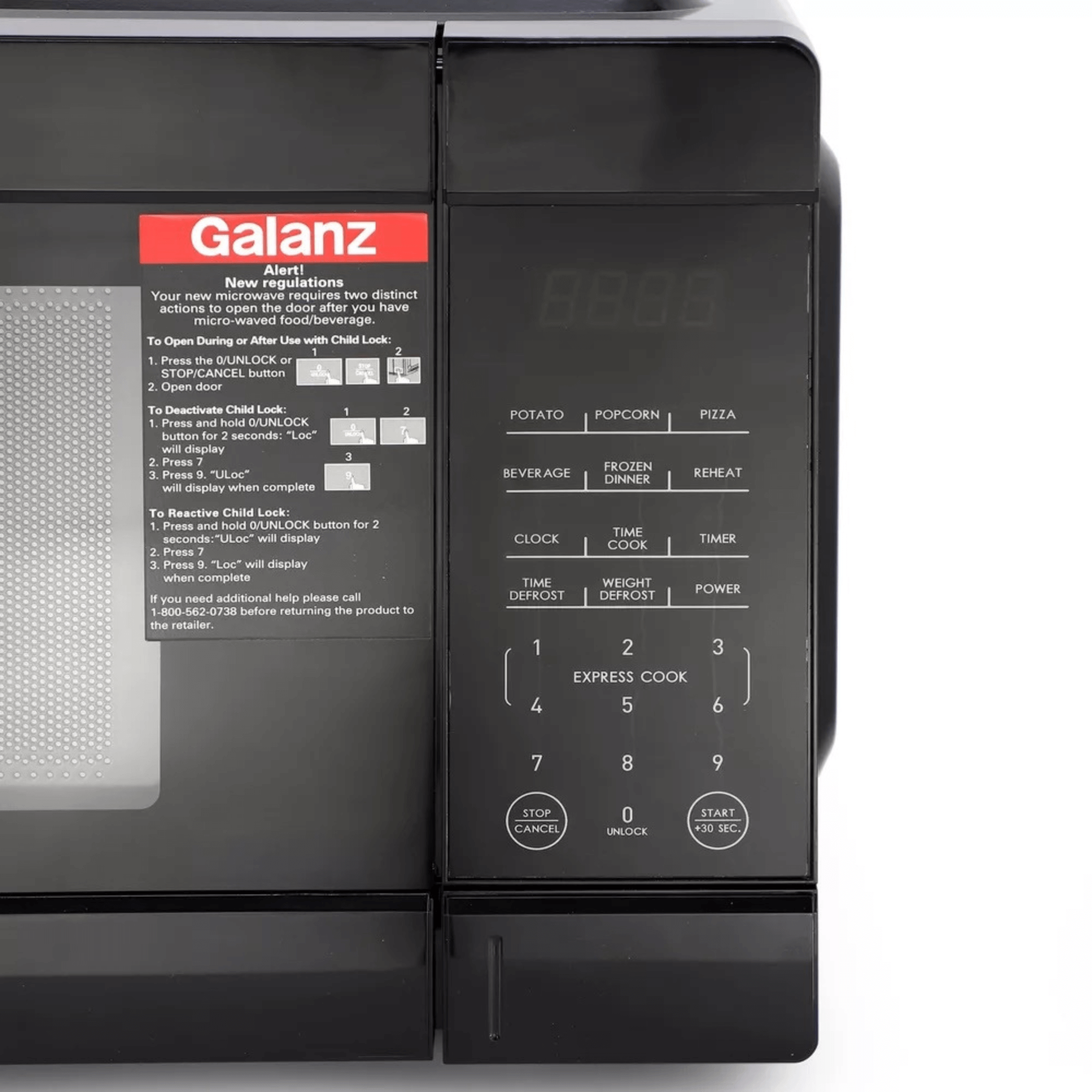 Galanz 1.1 Cu Ft. 1000 Watt Counter Top Microwave Oven Jupiter Gear Home