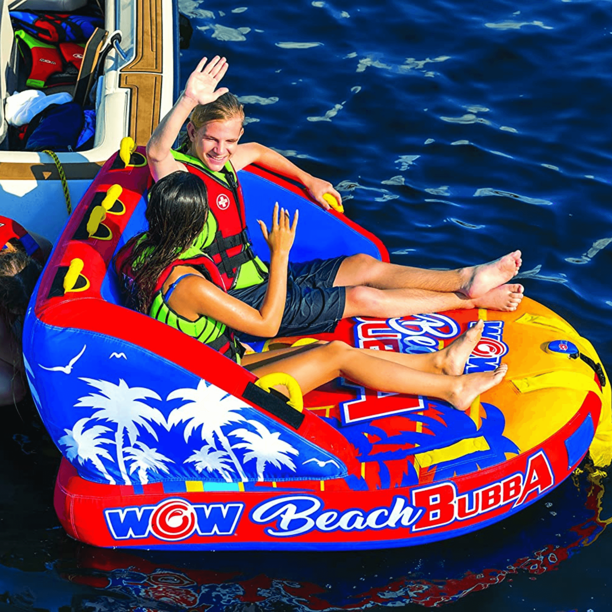 WOW Watersports Beach Bubba 2 Person 2P Towable with Foam Handles Jupiter Gear Home