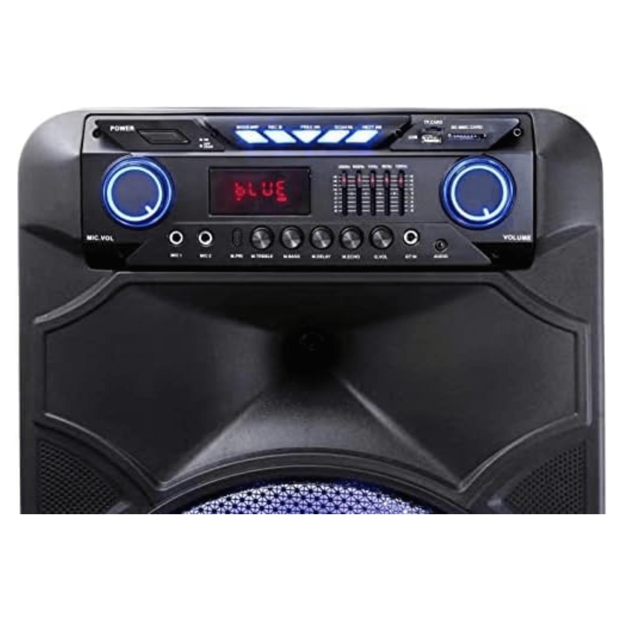 Norcent 15" Portable Bluetooth Speaker System with Sound-Activated LED Lights Jupiter Gear Home