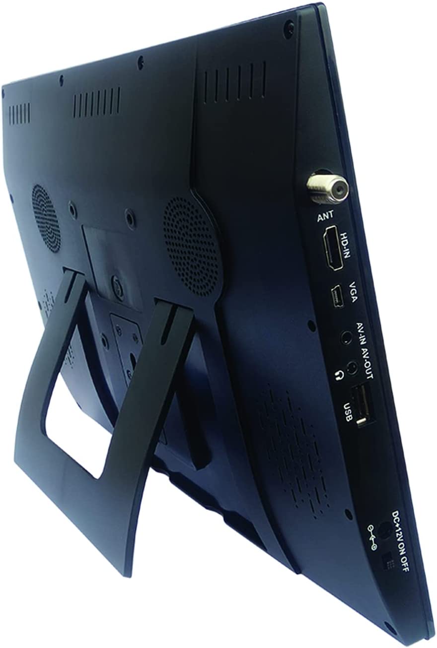 Naxa Portable 14.1" 12 Volt ACDC Television and Digital Multimedia Player with Built-in Rechargeable Lithium Battery & DC Car Cord Jupiter Gear Home