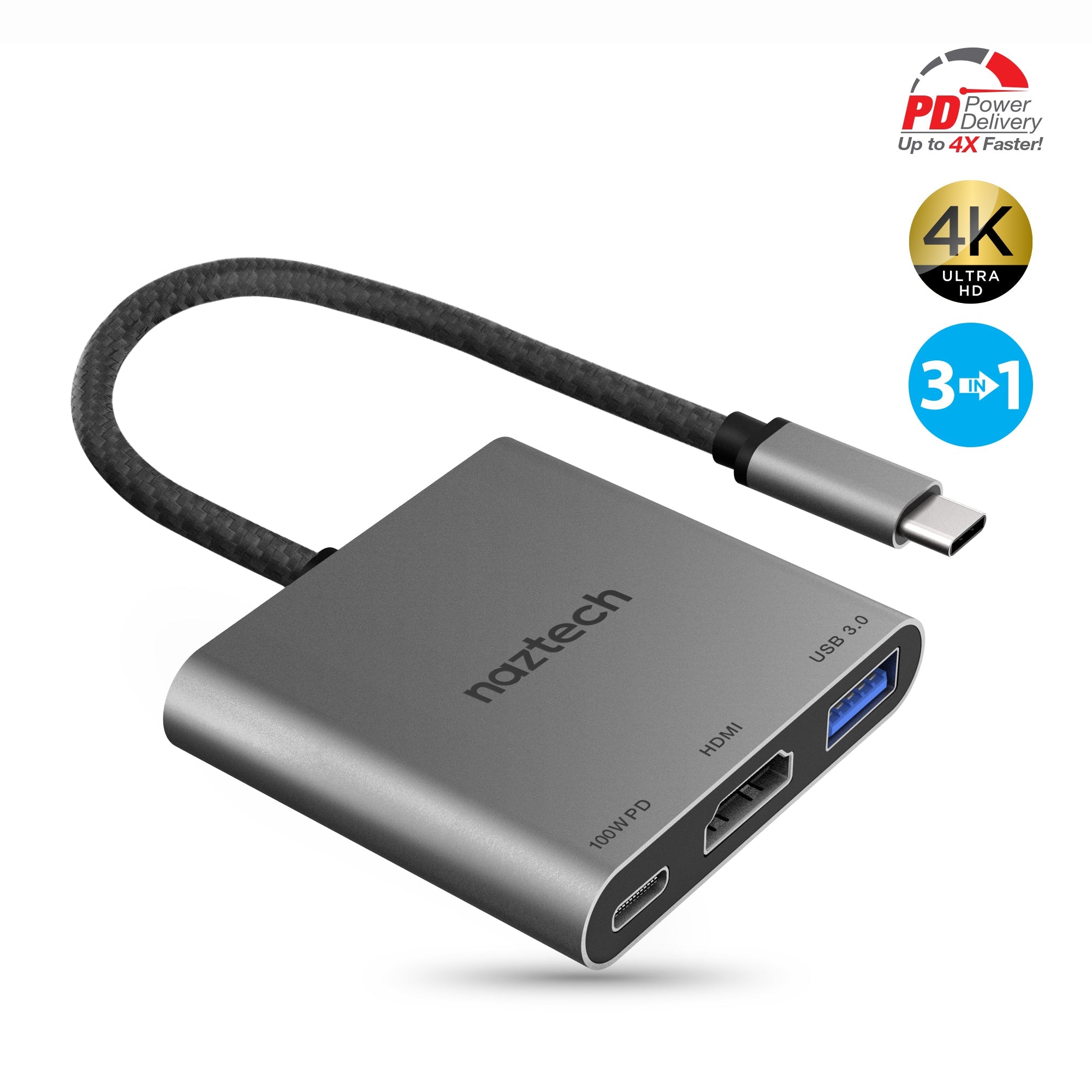 Naztech Portable MaxDrive 3100W Universal USB-C Hub Jupiter Gear Home