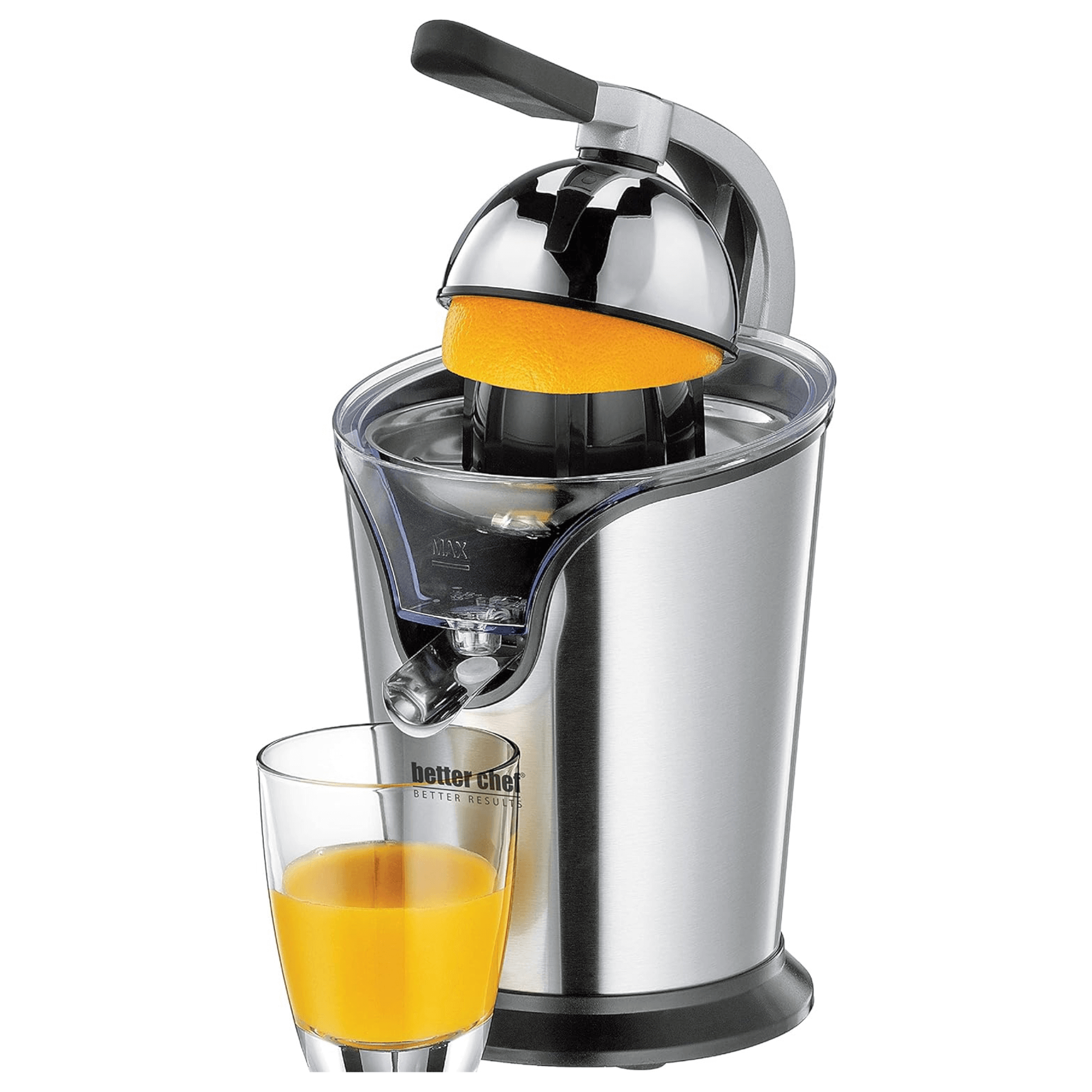 Better Chef High Power Deluxe Stainless Steel Electric Citrus Juice Press Jupiter Gear Home