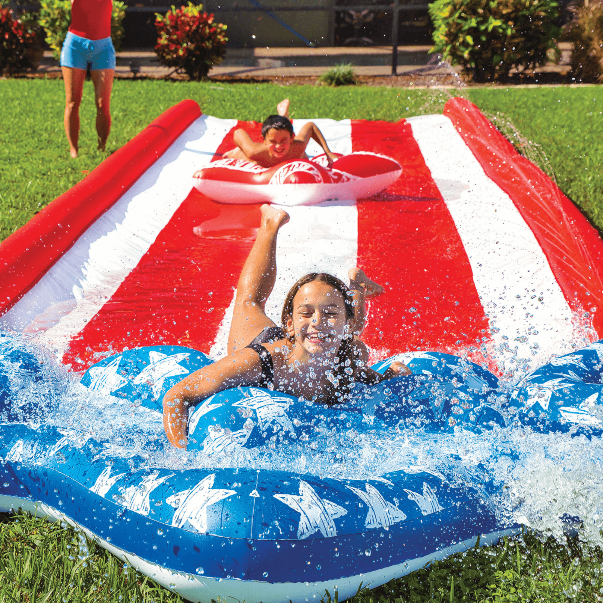 WOW Watersports Americana Stars & Stripes Giant 40ft Backyard Super Slide Jupiter Gear Home
