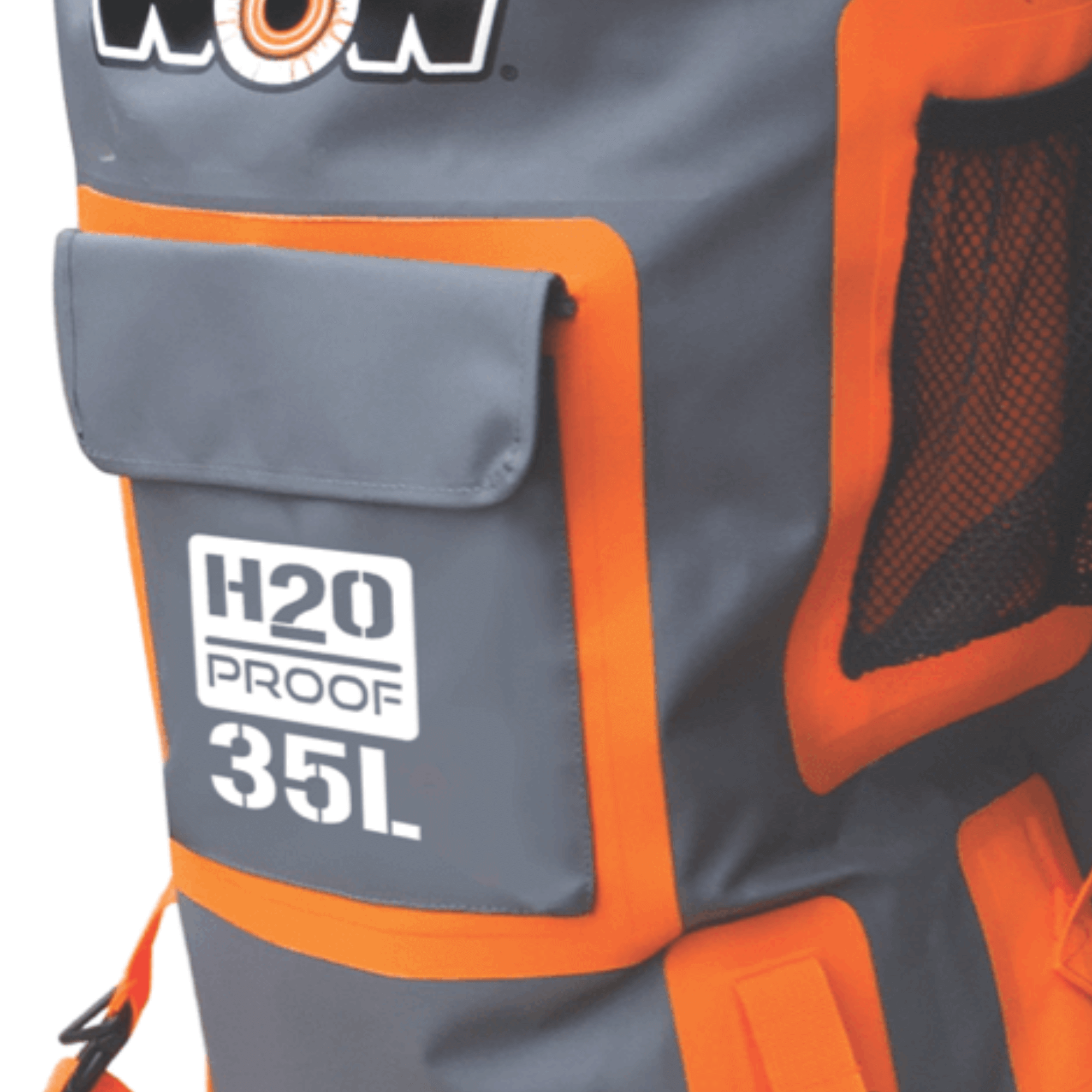WOW Watersports H2O Proof Dry Backpack 35 Liter Orange Jupiter Gear Home