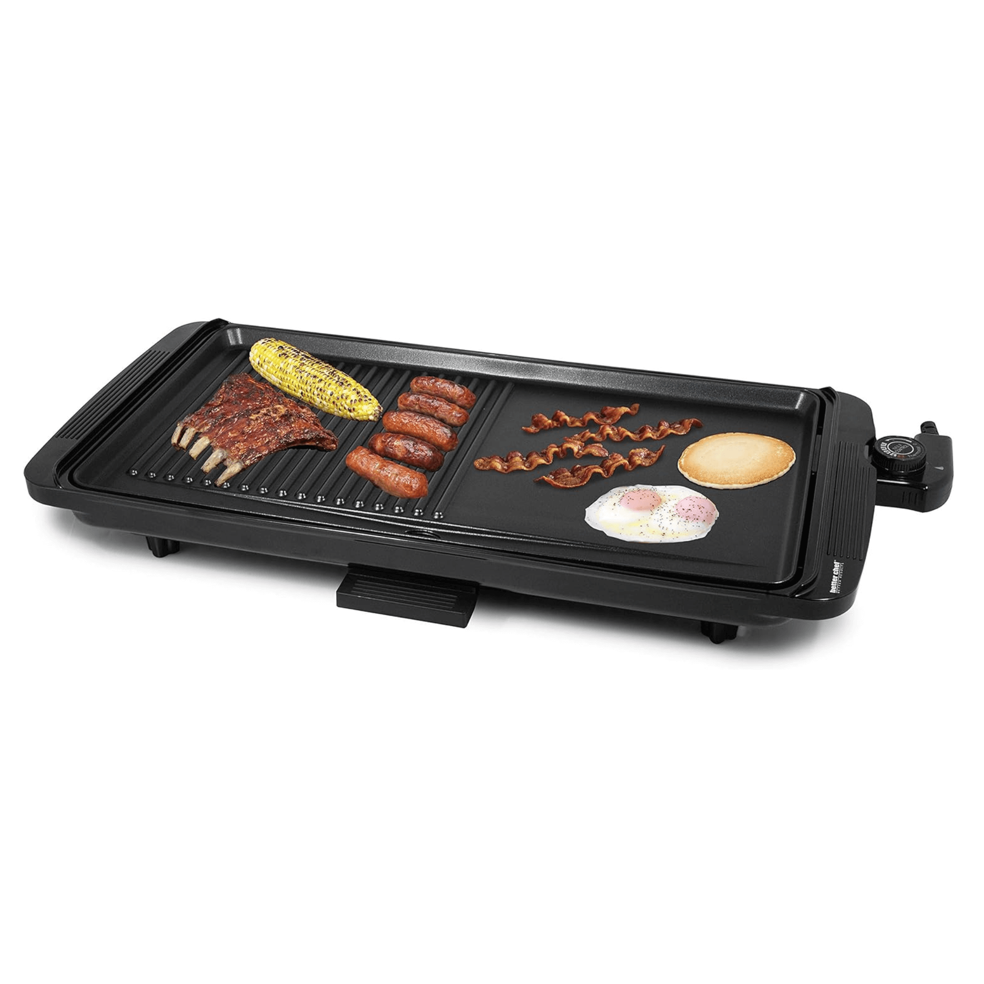 Better Chef 2-in-1 Family Size Cool Touch Electric Countertop Griddle Grill Jupiter Gear Home