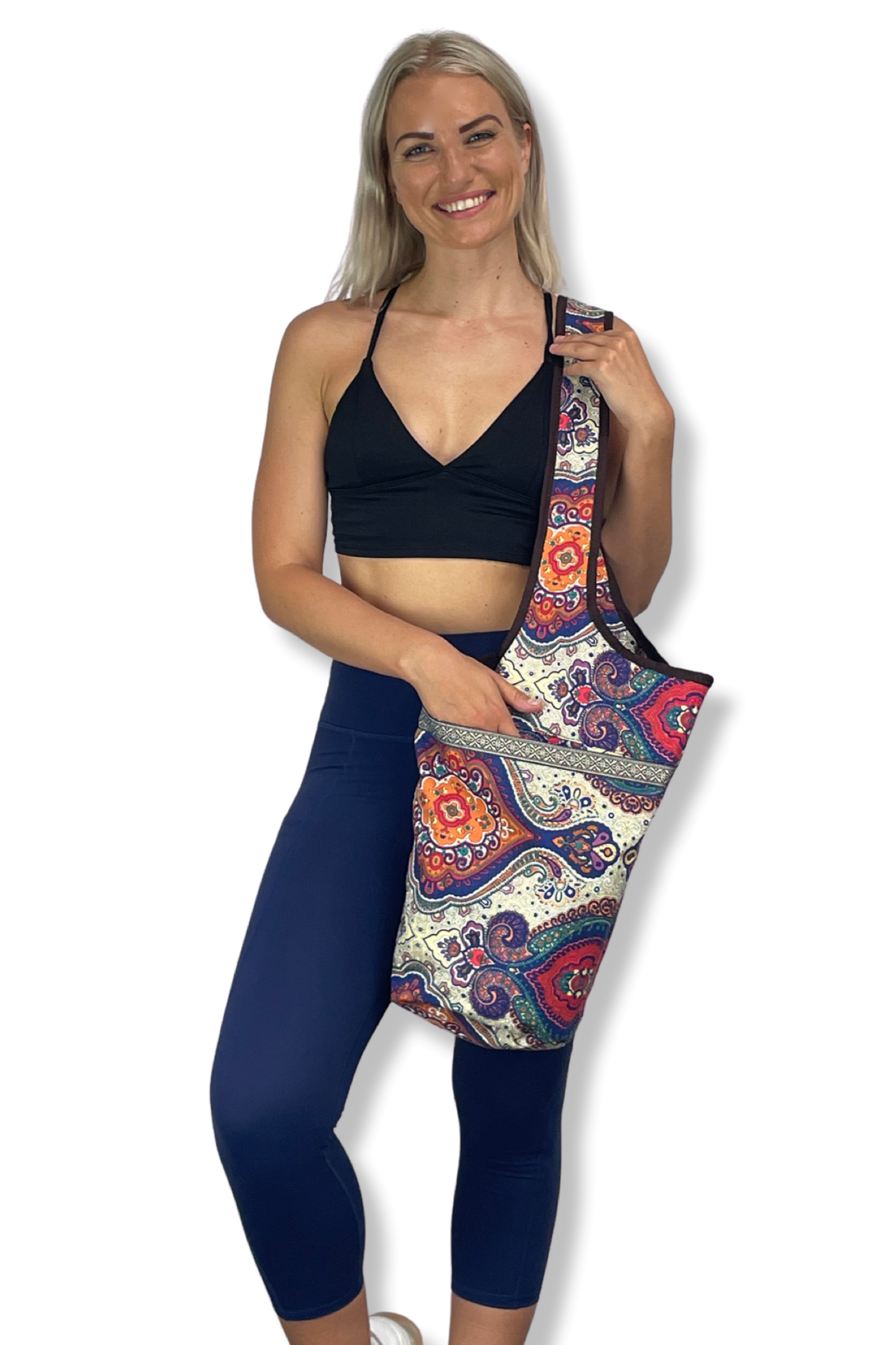 JupiterGear Yoga Mat Carrying Tote Bag with Large Size Pockets | Multipurpose and Fit Most Size Mats Jupiter Gear Home