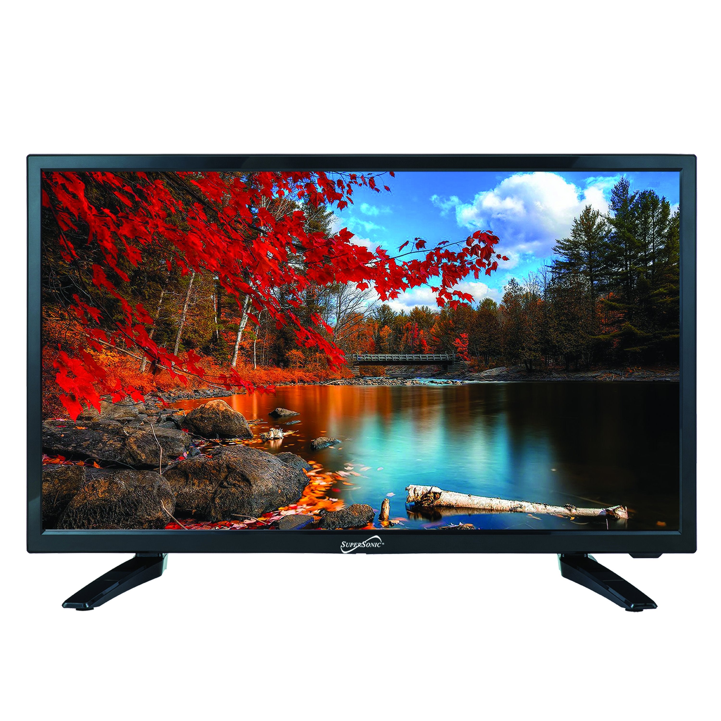 Supersonic 22" 12 Volt ACDC Widescreen LED HDTV with USB and HDMI (SC-2211) Jupiter Gear Home