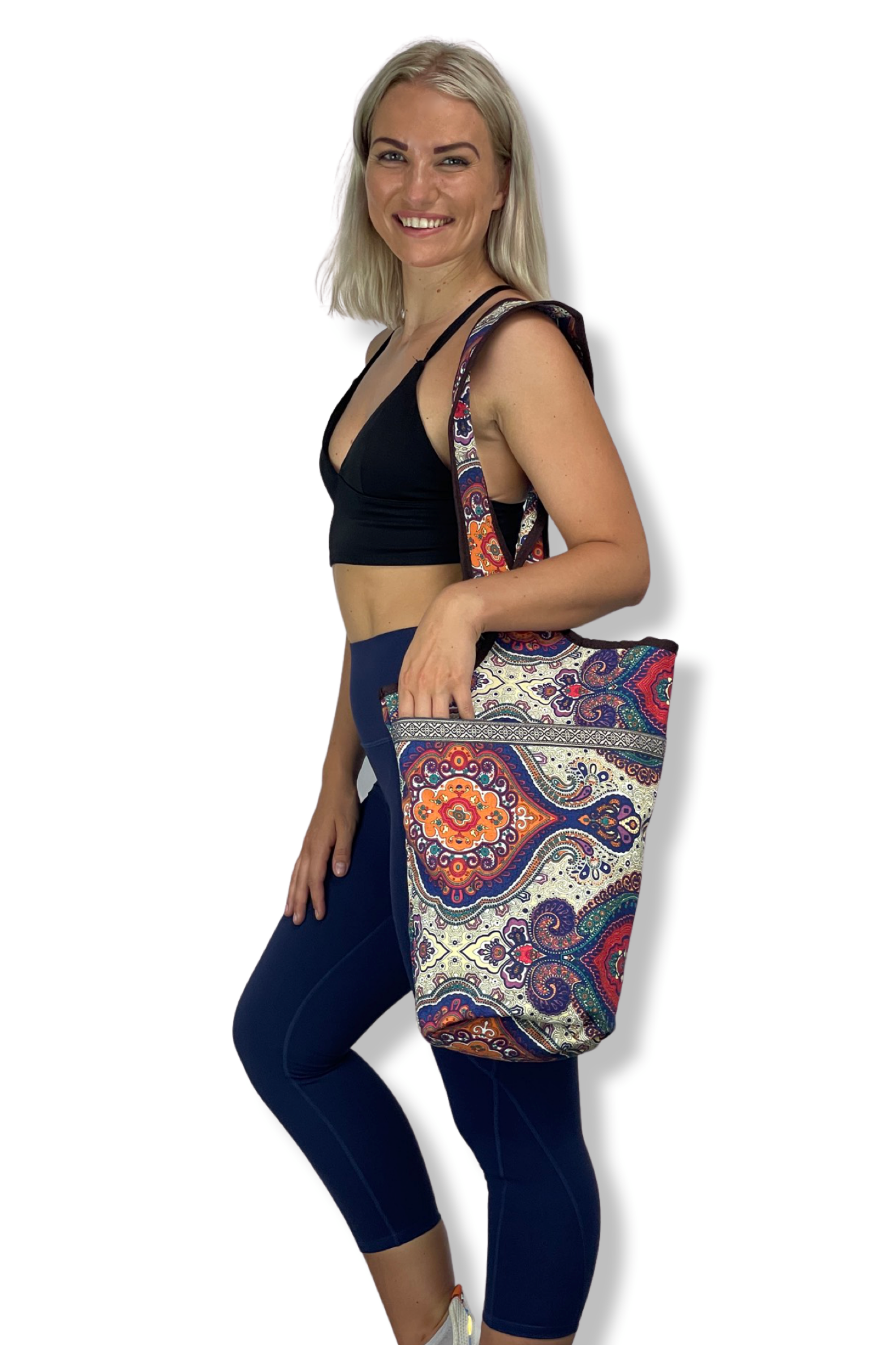 JupiterGear Yoga Mat Carrying Tote Bag with Large Size Pockets | Multipurpose and Fit Most Size Mats Jupiter Gear Home