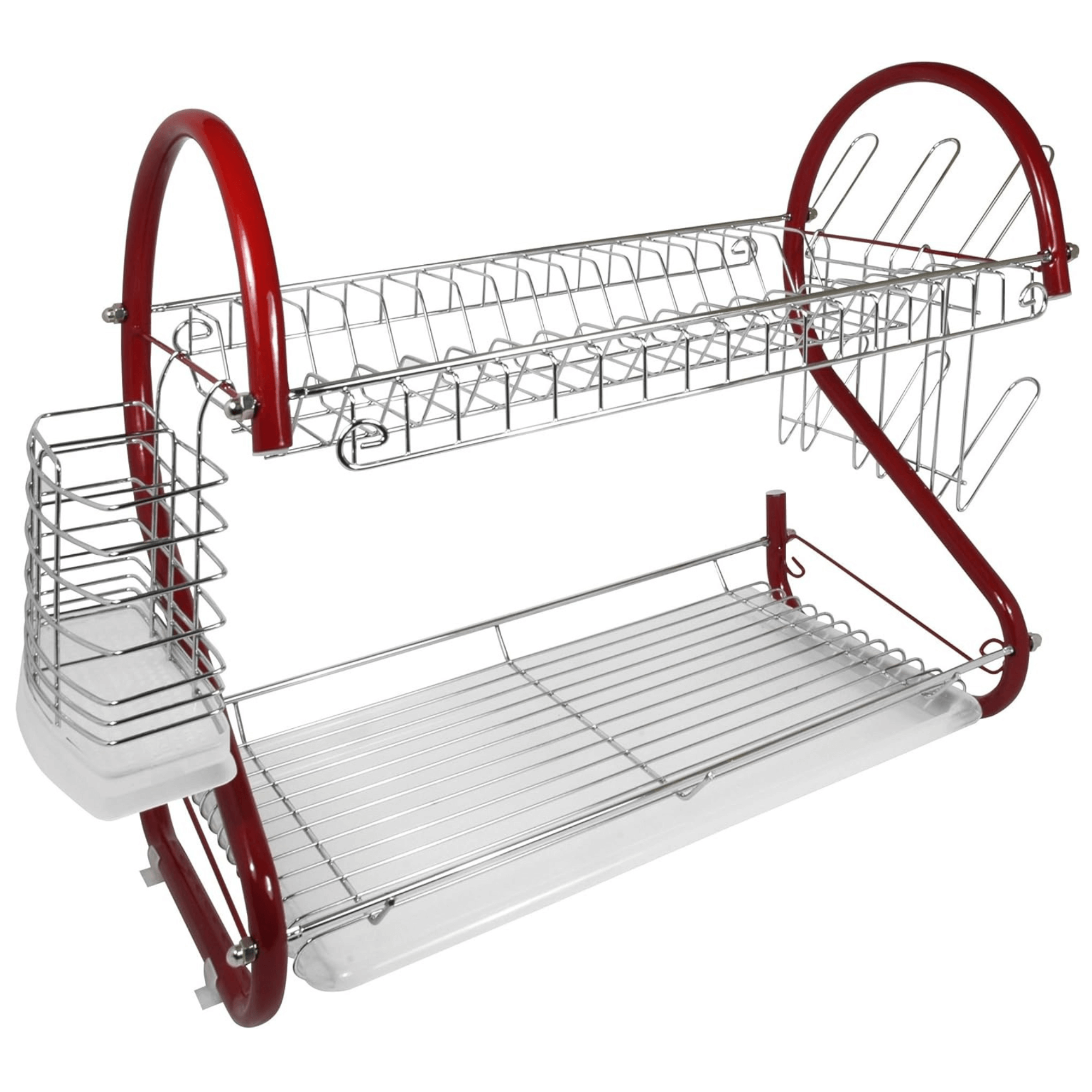 Better Chef 22" 2-Level Colored-Chrome-Plated S-Shaped Dish Rack Jupiter Gear Home
