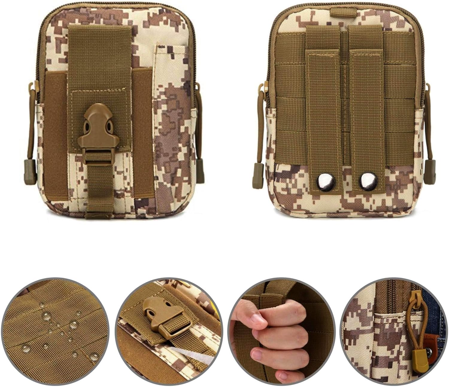 JupiterGear Tactical MOLLE Military Pouch Waist Bag for Hiking, Running and Outdoor Activities Jupiter Gear Home
