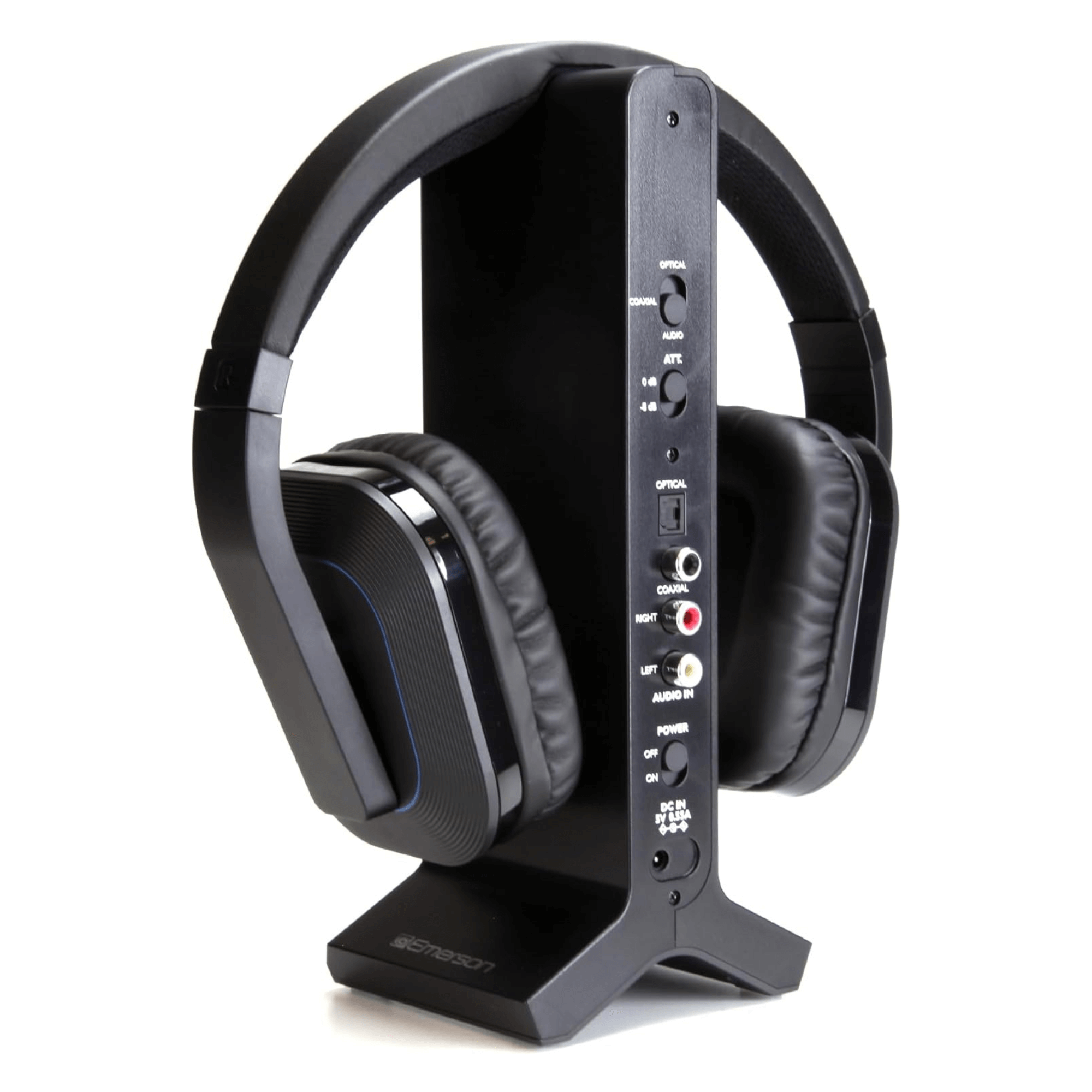 Emerson 2.4G Wireless TV Headset with High-Definition Audio and Charging Stand Jupiter Gear Home