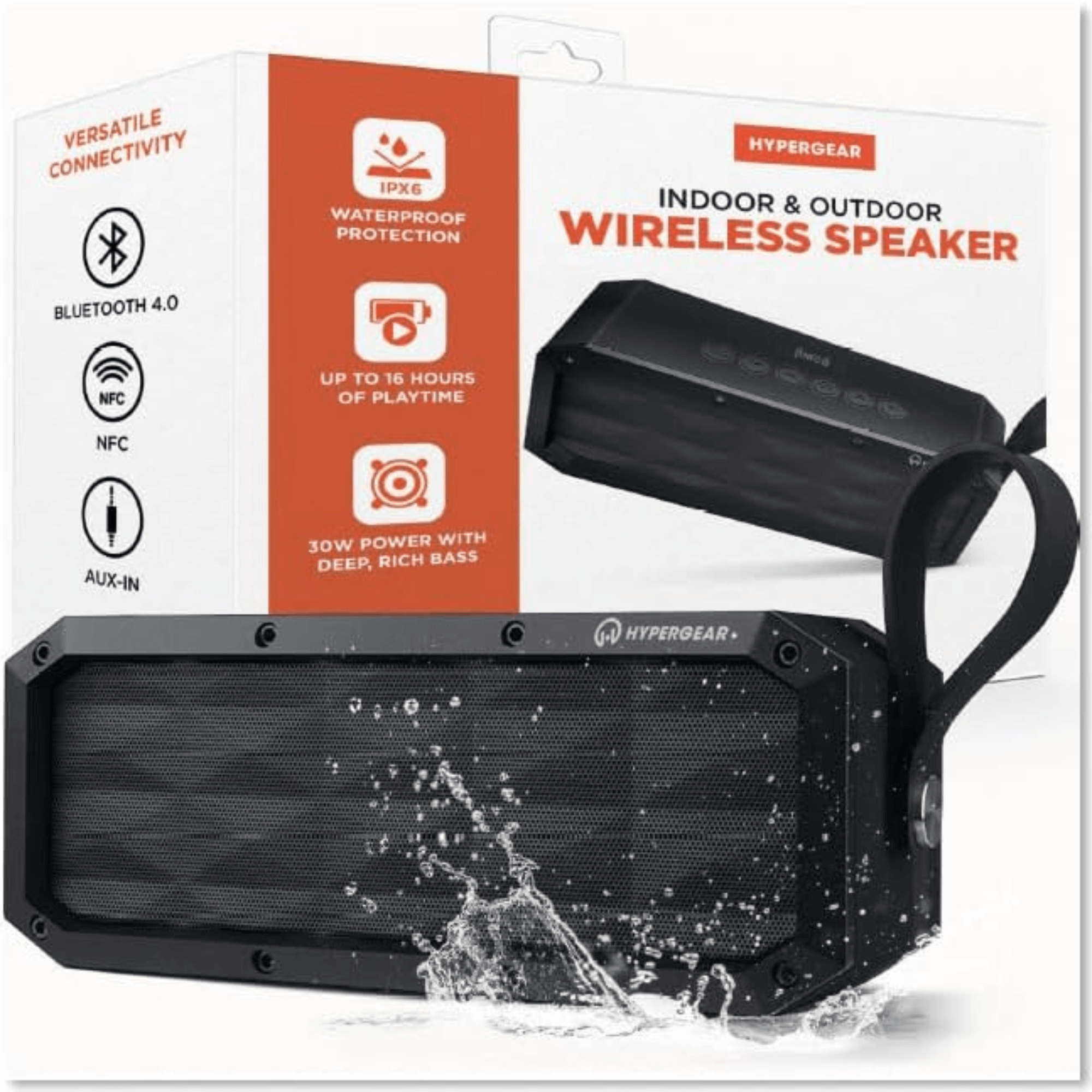 HyperGear Beast XL Water-Resistant Wireless Speaker Jupiter Gear Home