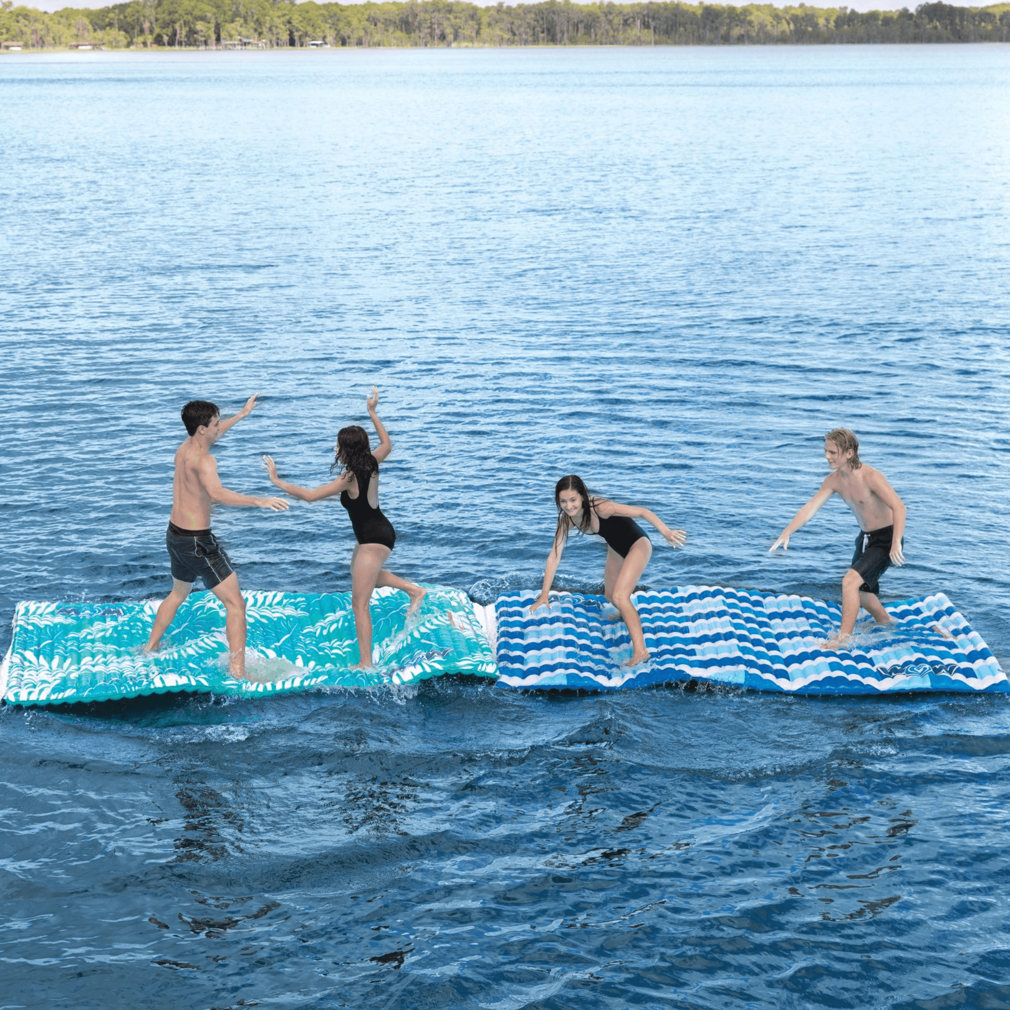 WOW Watersports Teal Palm Leaves Water Walkway Jupiter Gear Home