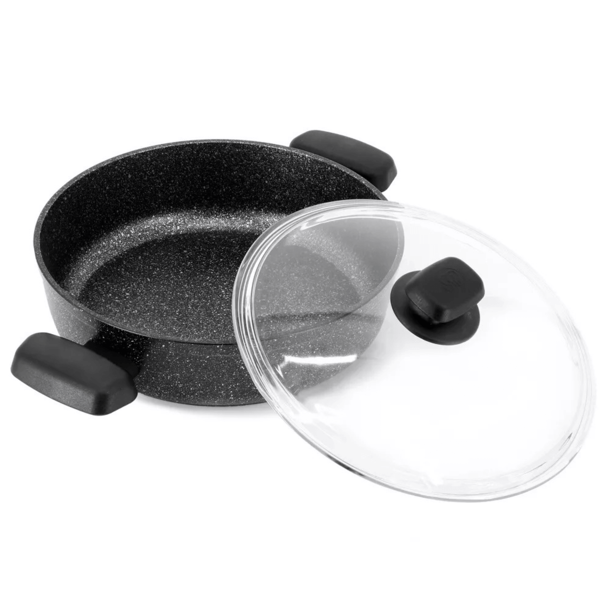 Korkmaz Ornella Aluminum 3.5L Non-Stick Low Casserole Dish with Lid Jupiter Gear Home