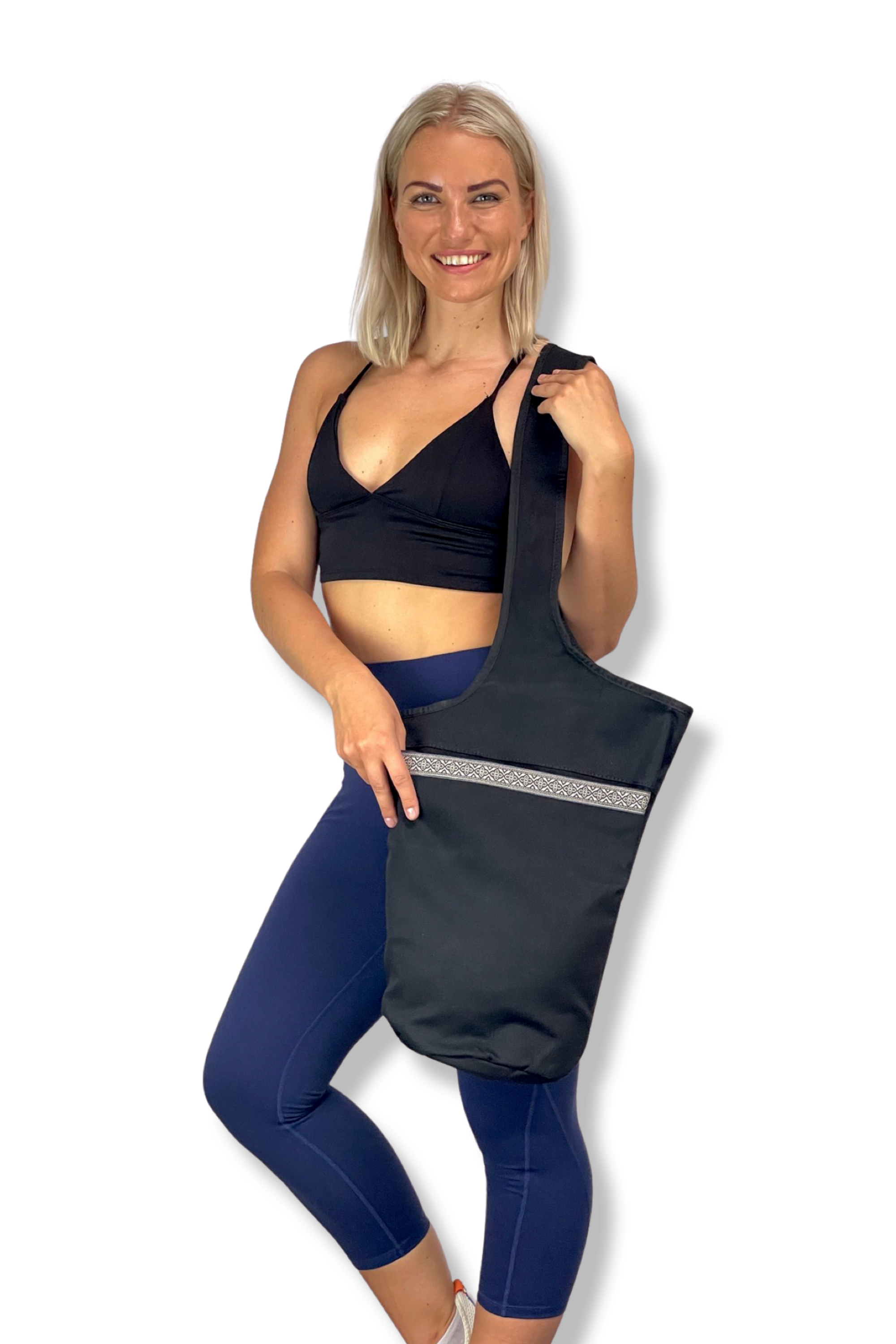 JupiterGear Yoga Mat Carrying Tote Bag with Large Size Pockets | Multipurpose and Fit Most Size Mats Jupiter Gear Home
