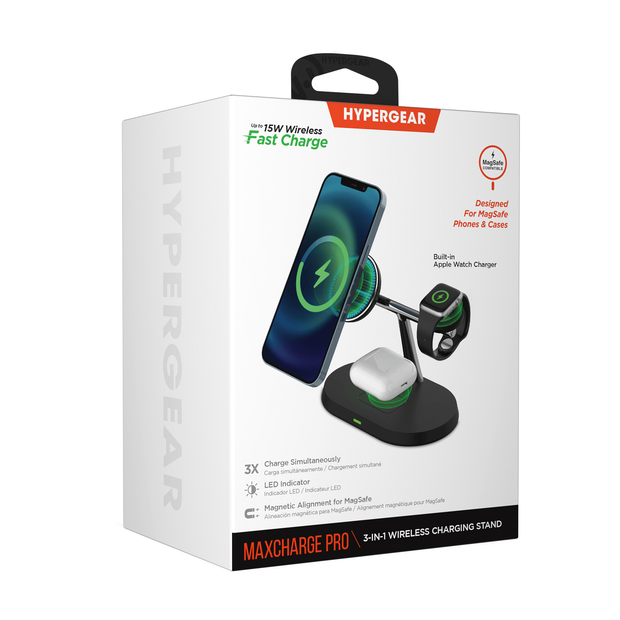 HyperGear MaxCharge Pro 3-in-1 Magsafe Charging Stand Jupiter Gear Home