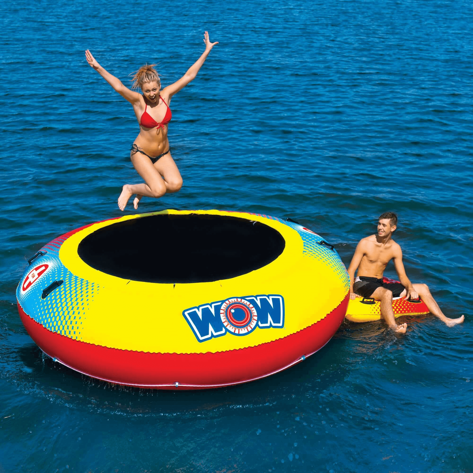WOW Watersports Bouncer Inflatable Floating Trampoline and Boarding Platform Jupiter Gear Home
