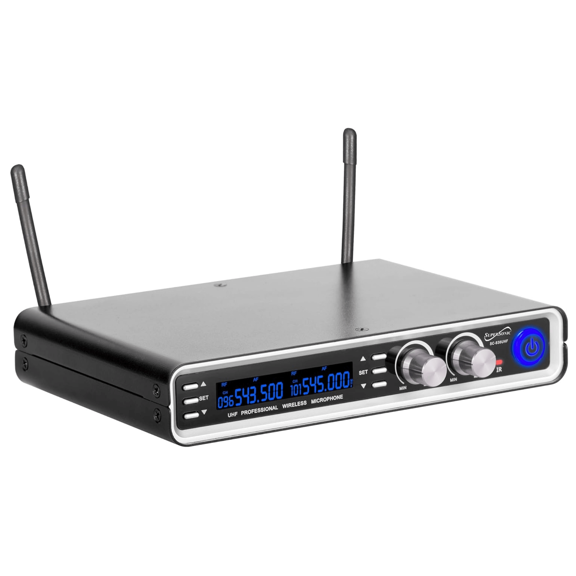 Supersonic UHF Dual Channel Selectable Frequencies Professional Wireless Microphone Jupiter Gear Home