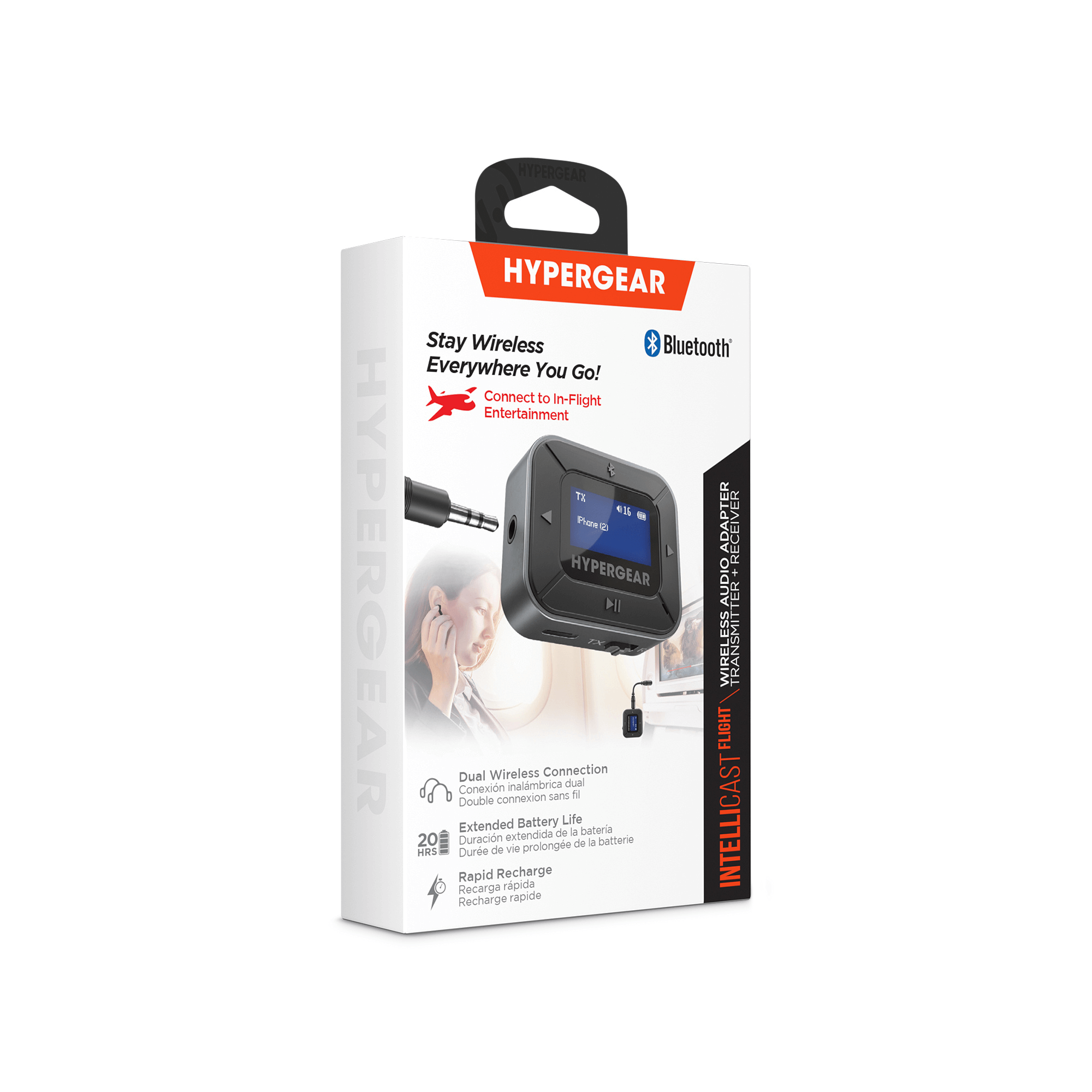 HyperGear IntelliCast Flight Audio Transmitter + Receiver Jupiter Gear Home