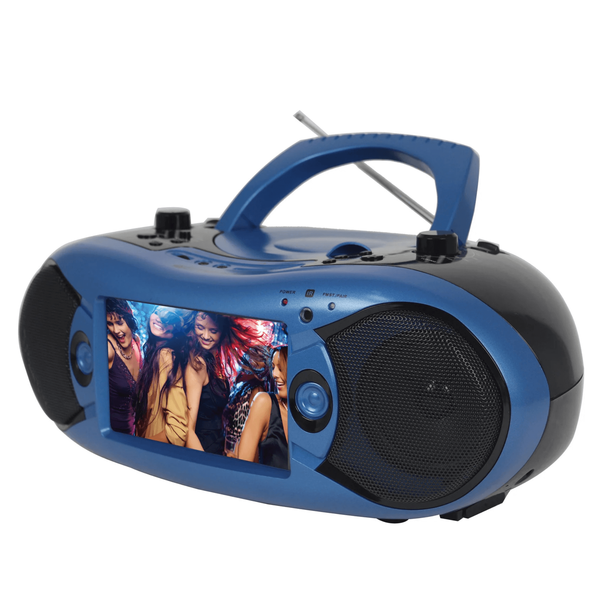 Emerson 7" Bluetooth TV DVD Boombox Blue - Refurbished Jupiter Gear Home