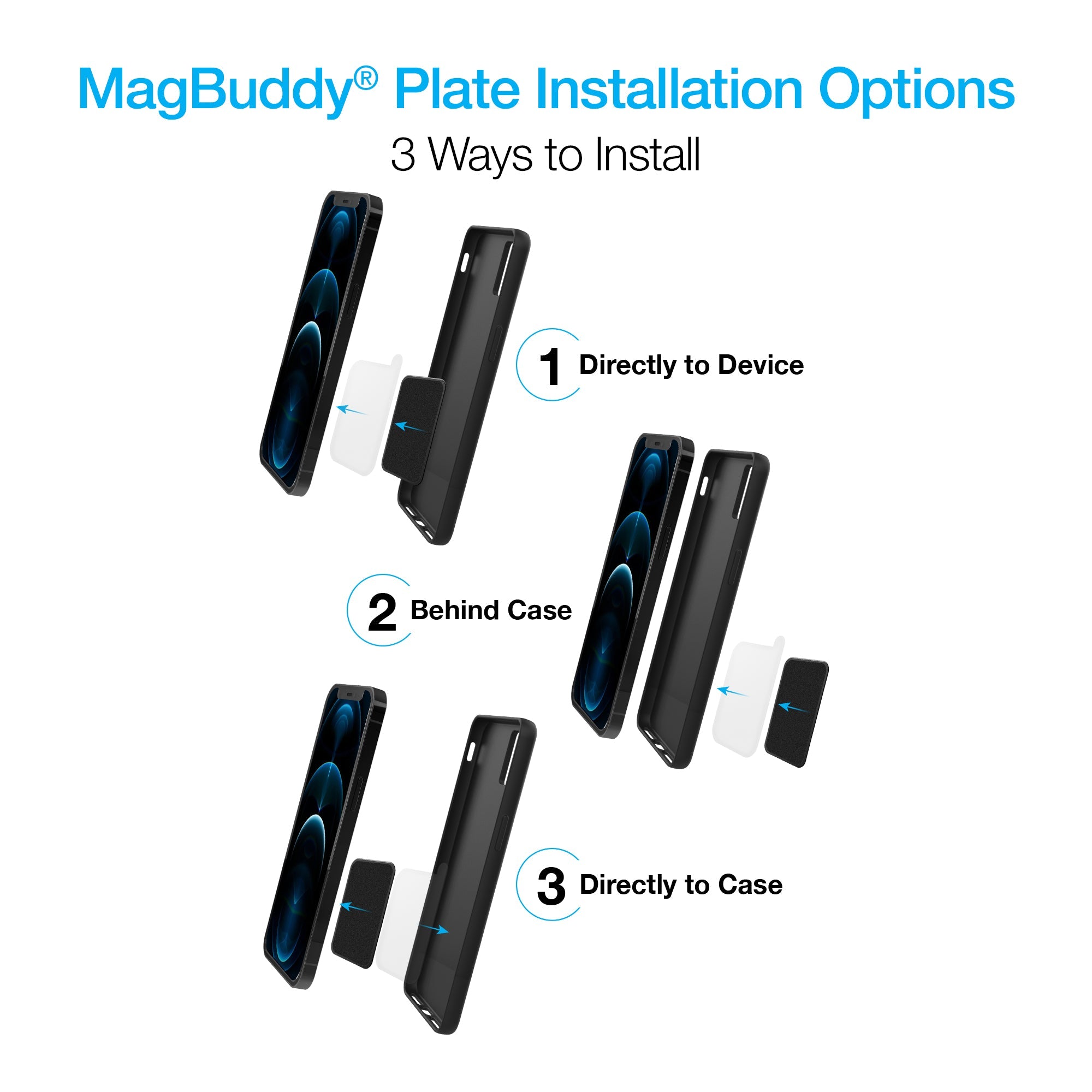 Naztech MagBuddy Universal Metal Plates Jupiter Gear Home