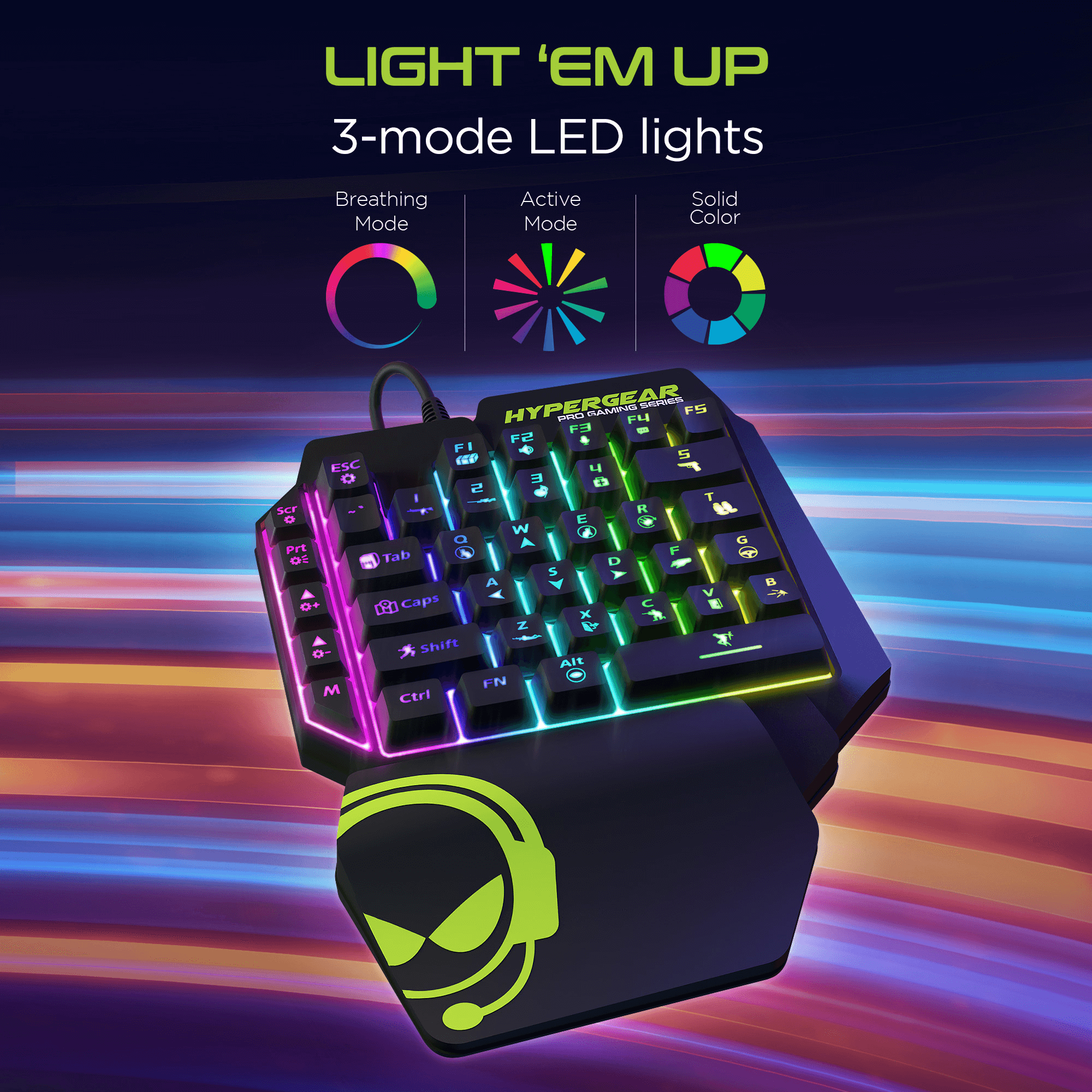 HyperGear KeyVictory One-Handed Gaming Keypad Jupiter Gear Home