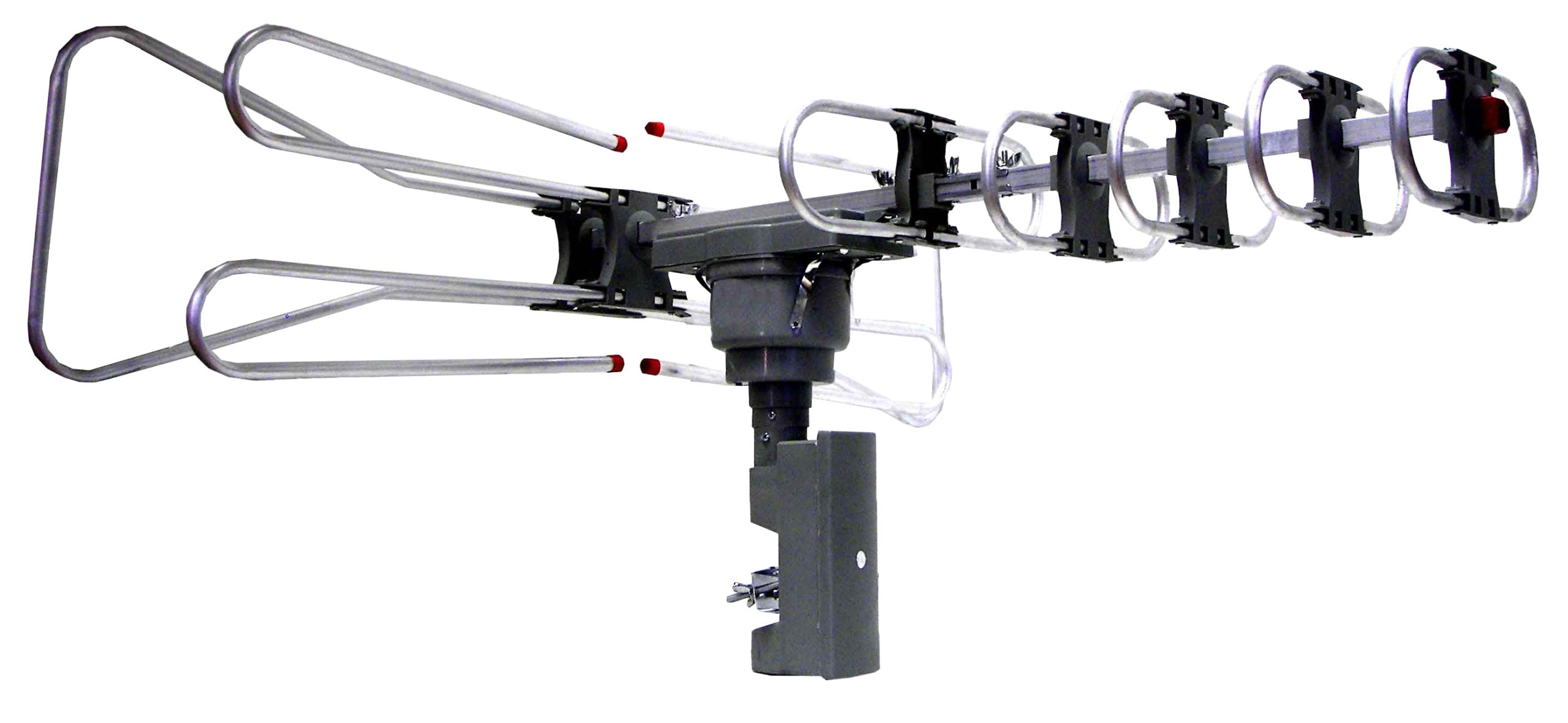 Naxa High Powered Amplified Motorized Outdoor Antenna Suitable For HDTV and ATSC Digital Television (NAA-350) Jupiter Gear Home