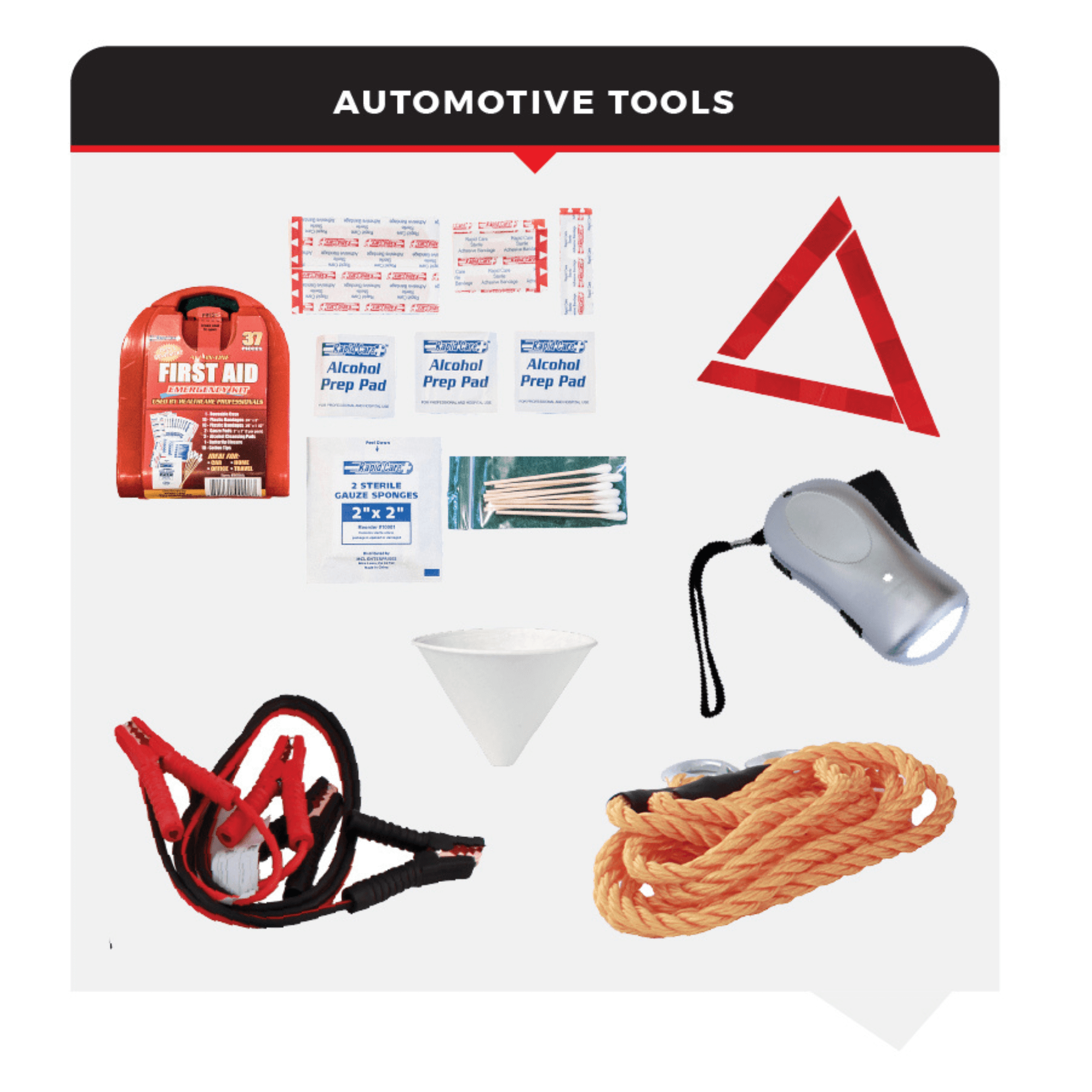WSK Emergency Auto Kit – Roadside Essentials for Car & Truck Safety Jupiter Gear Home